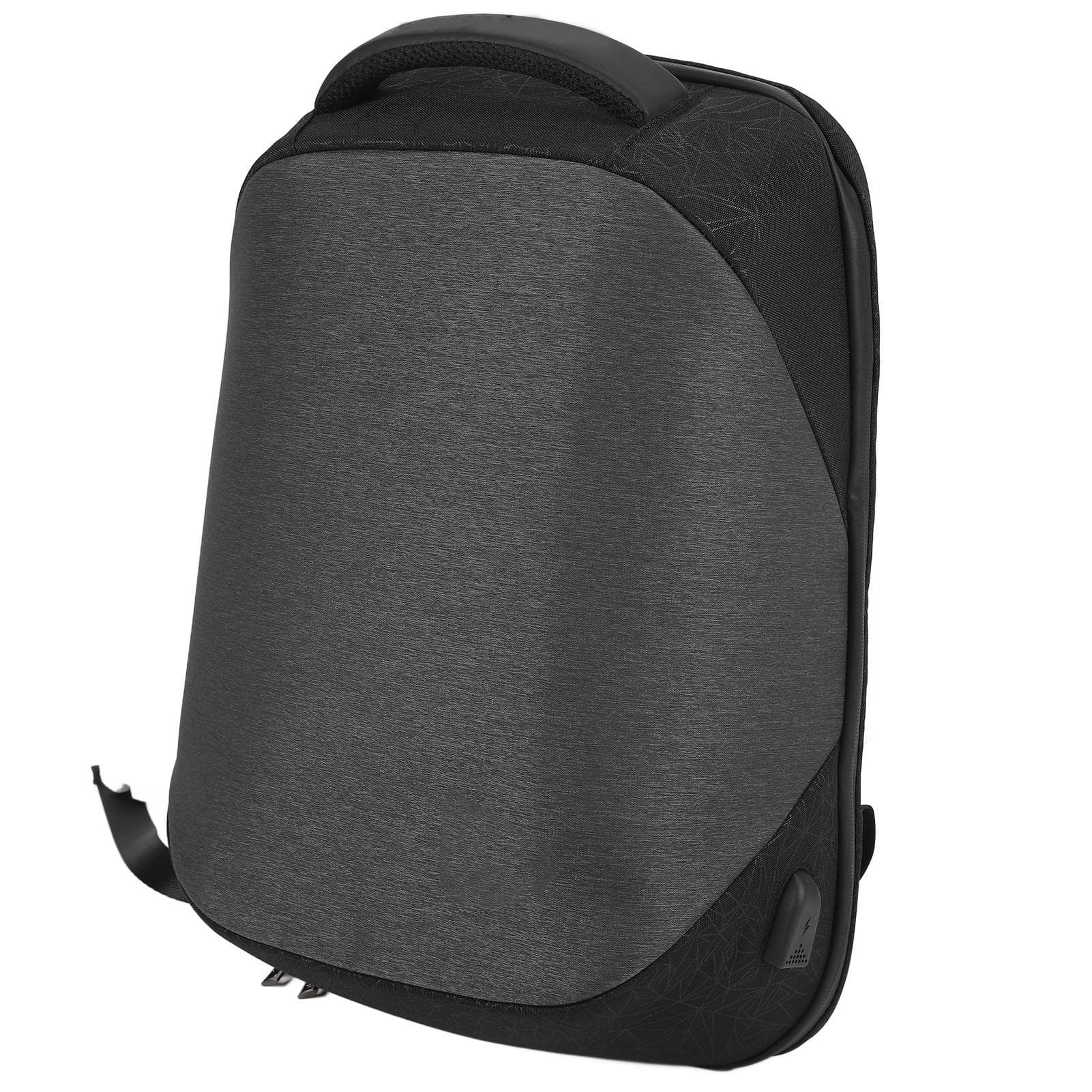 Laptop Backpack Multifunctional USB Charging Antitheft Waterproof Gray Computer Bag for Men