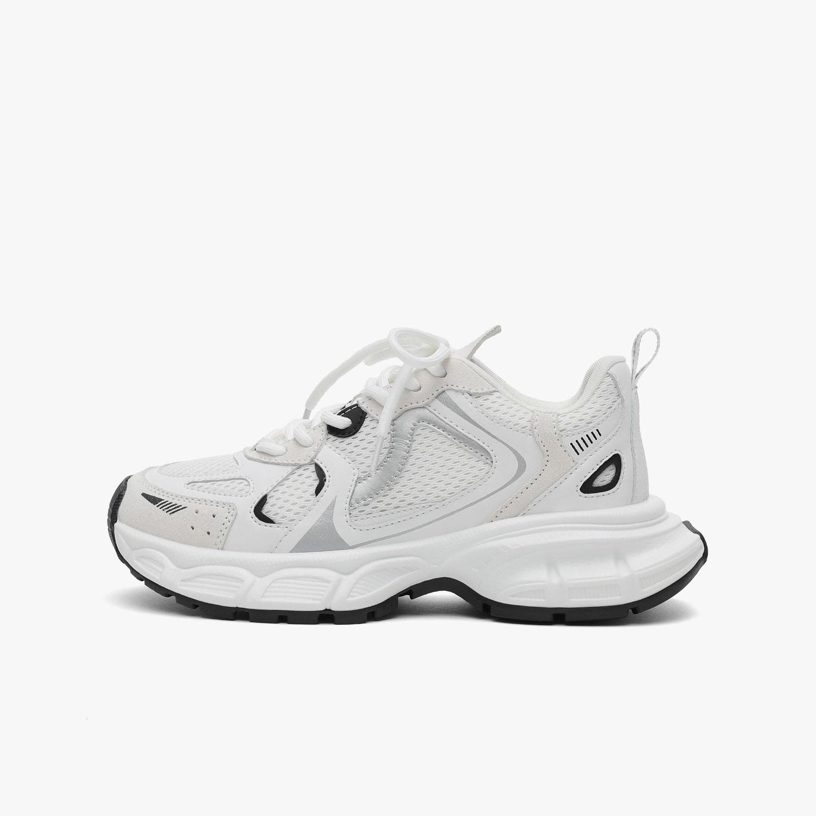 Fashion Walking Shoes for Women Lightweight Athletic No-slip Running Shoes Casual Breathable Mesh Sneakers Tennis Trainer Shoes Outdoor Sports Shoes 37 white