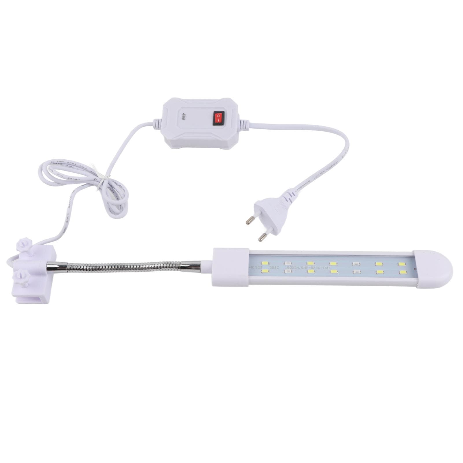 Fish Tank Clip on Light Aquarium Clamp Lamp with White and Blue Light 50HZ