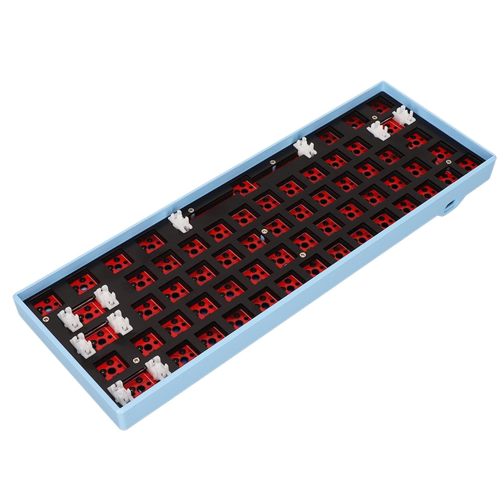61 Keys Mechanical Keyboard DIY Kit Support Wireless 2.4G BT 3.0 5.0 Type C Wired Modular blue