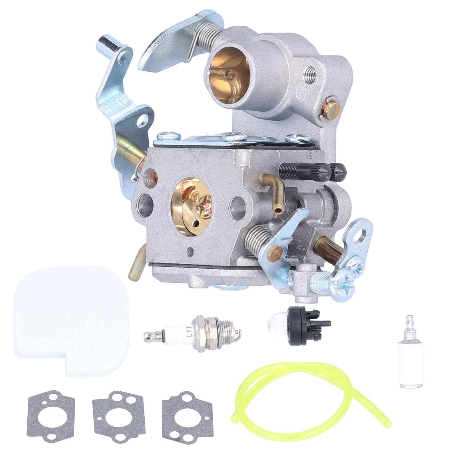 Carburetor Spark Plug Fuel Filter Pipe Primer Bulb Kit for Poulan P3314 P3416 P4018 PP3816 C1MW26C