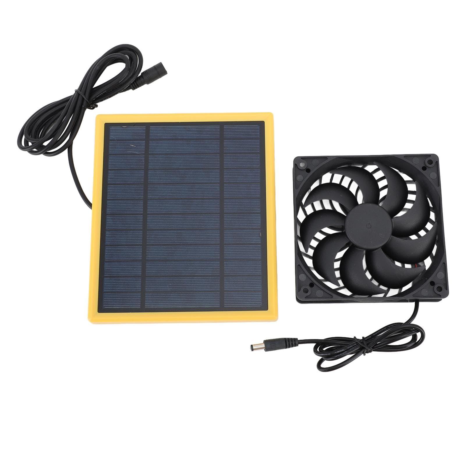 Solar Panel Fan Kit 20W Waterproof for Outside Small Chicken Coops Greenhouses Sheds Pet Houses