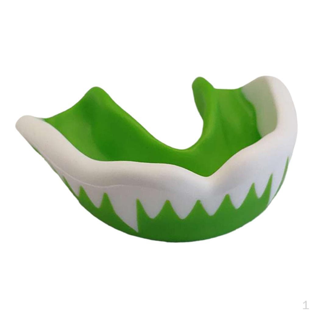 Boxing Mouthguard Adult EVA Mouth Guard MMA With Case 47mm green