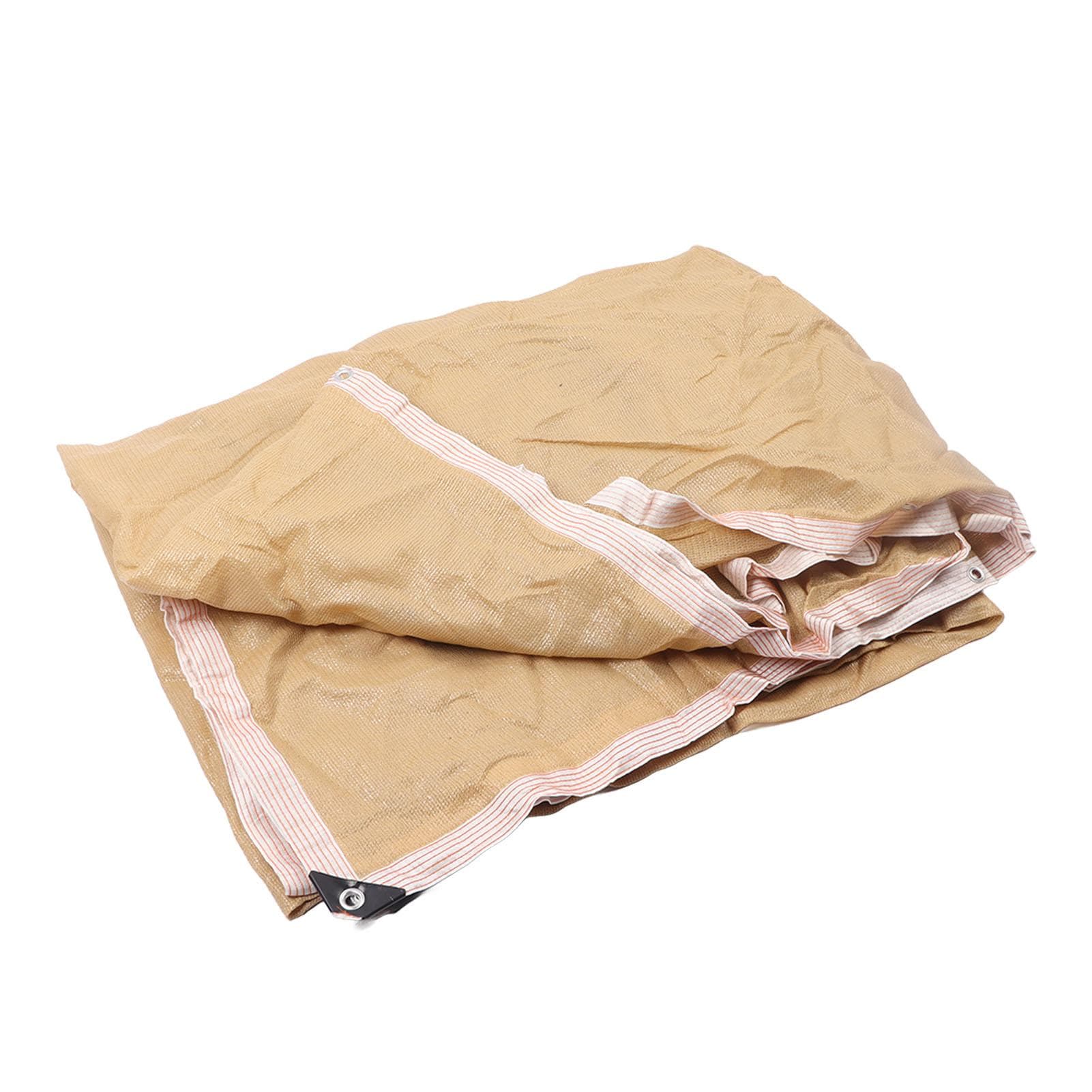 Outdoor Sun Shade Screen Cloth Yellow Garden Sun Shade Screen Sunshade Block Mesh 4x3 Meter