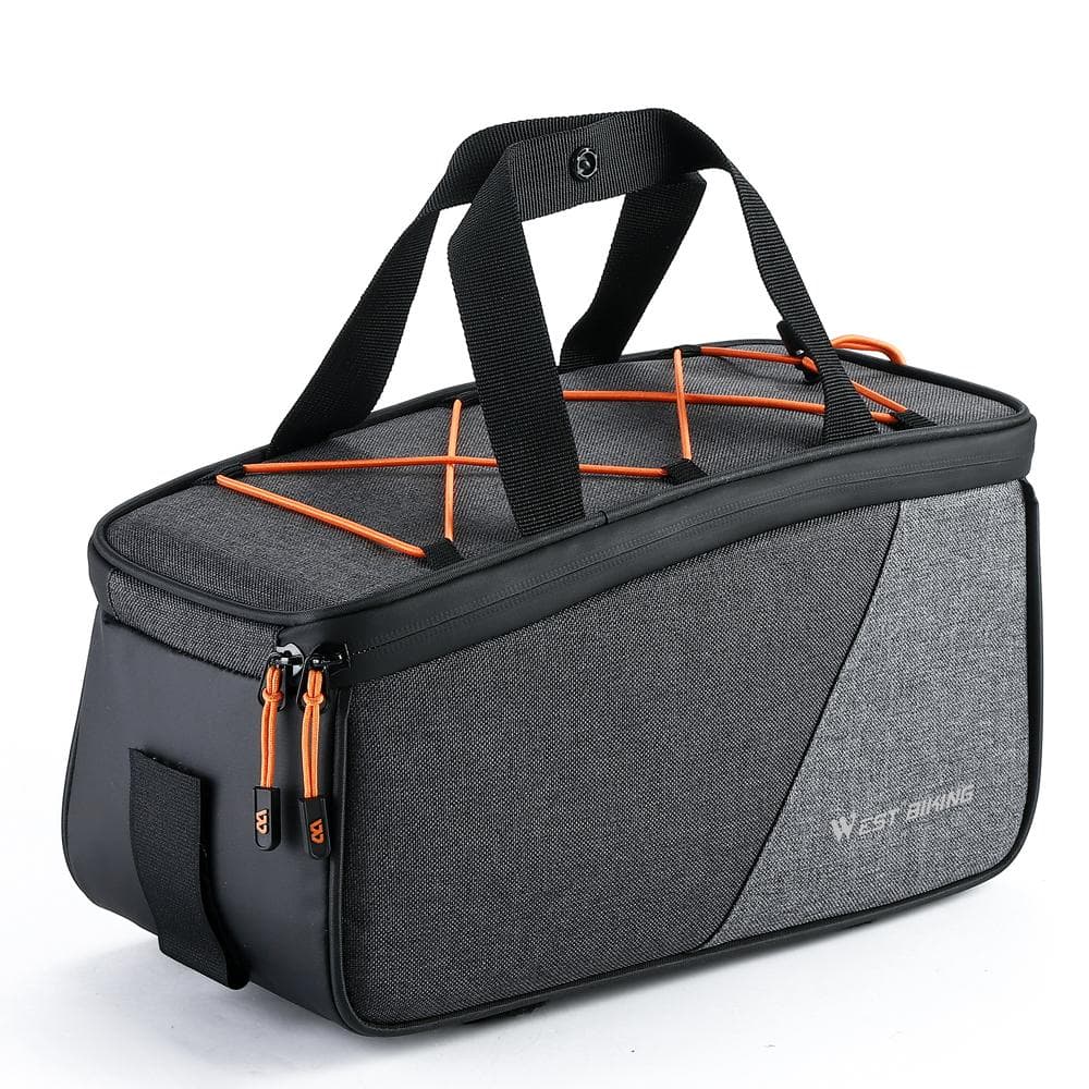 Large Capacity Bicycle Rear Rack Bag Outdoor TravelPack Portable Handbag Cycling Bike Rearseat black