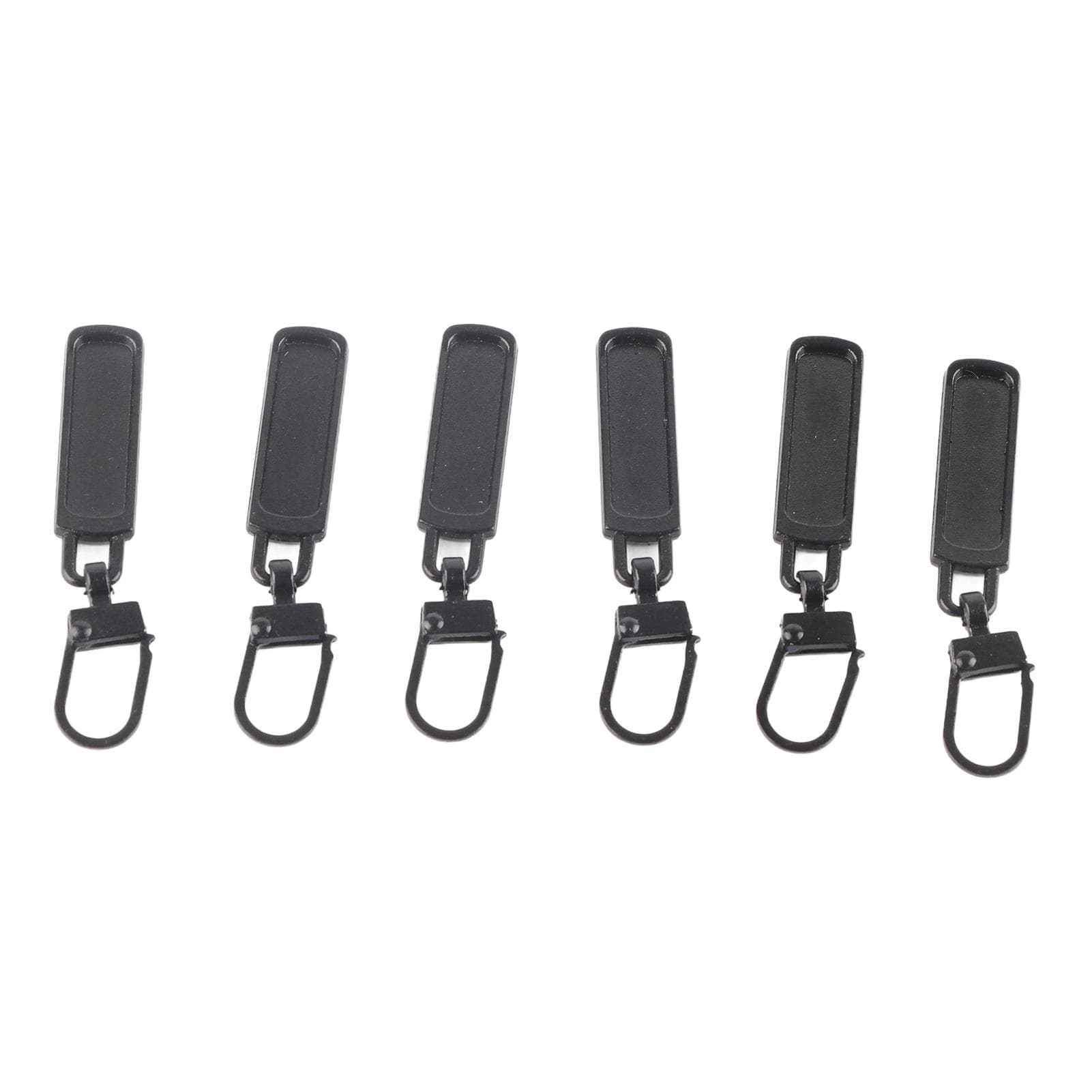 6Pcs Zipper Pull Tab Rustproof Detachable Colred Zipper Pull Replacement for Clothing Luggage Shoes