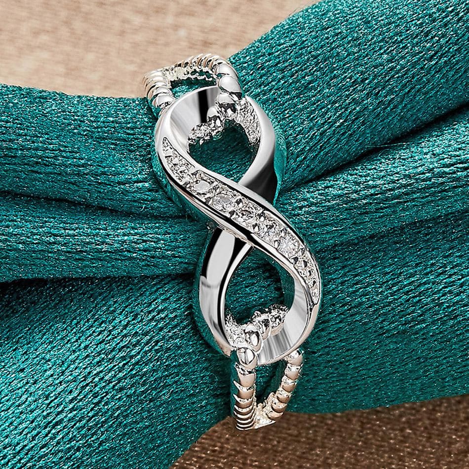 925 Sterling Silver 7 8 9 10 Ring For Women Fashion Charm Jewelry 7