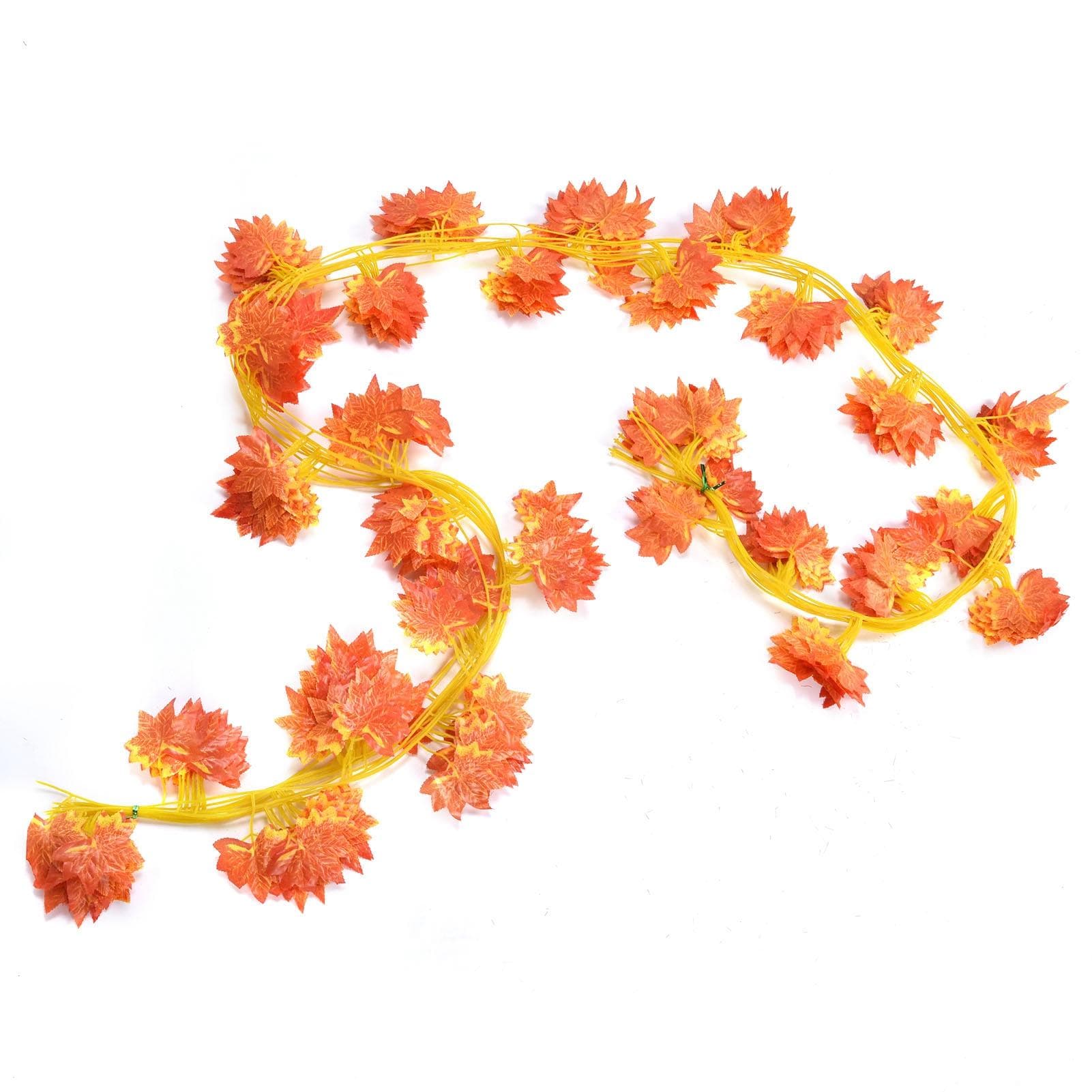 Simulation Maple Leaf Rattan Leaf Green Plant Ceiling Decoration Flower Vine for Air Conditioning