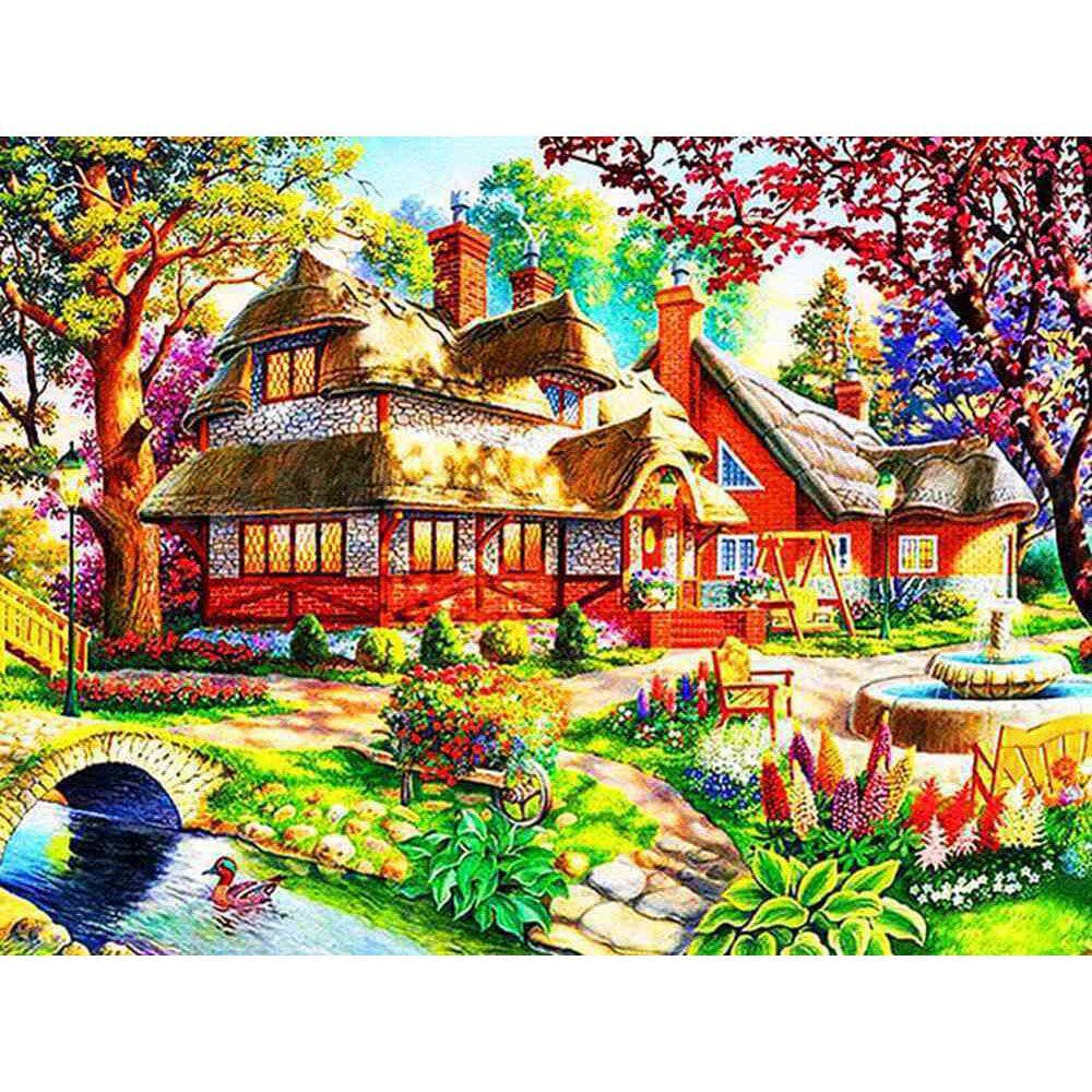 5D DIY Diamond Painting Cross Stitch Full Round Diamond Embroidery Picture Decor Paintings 20X30CM
