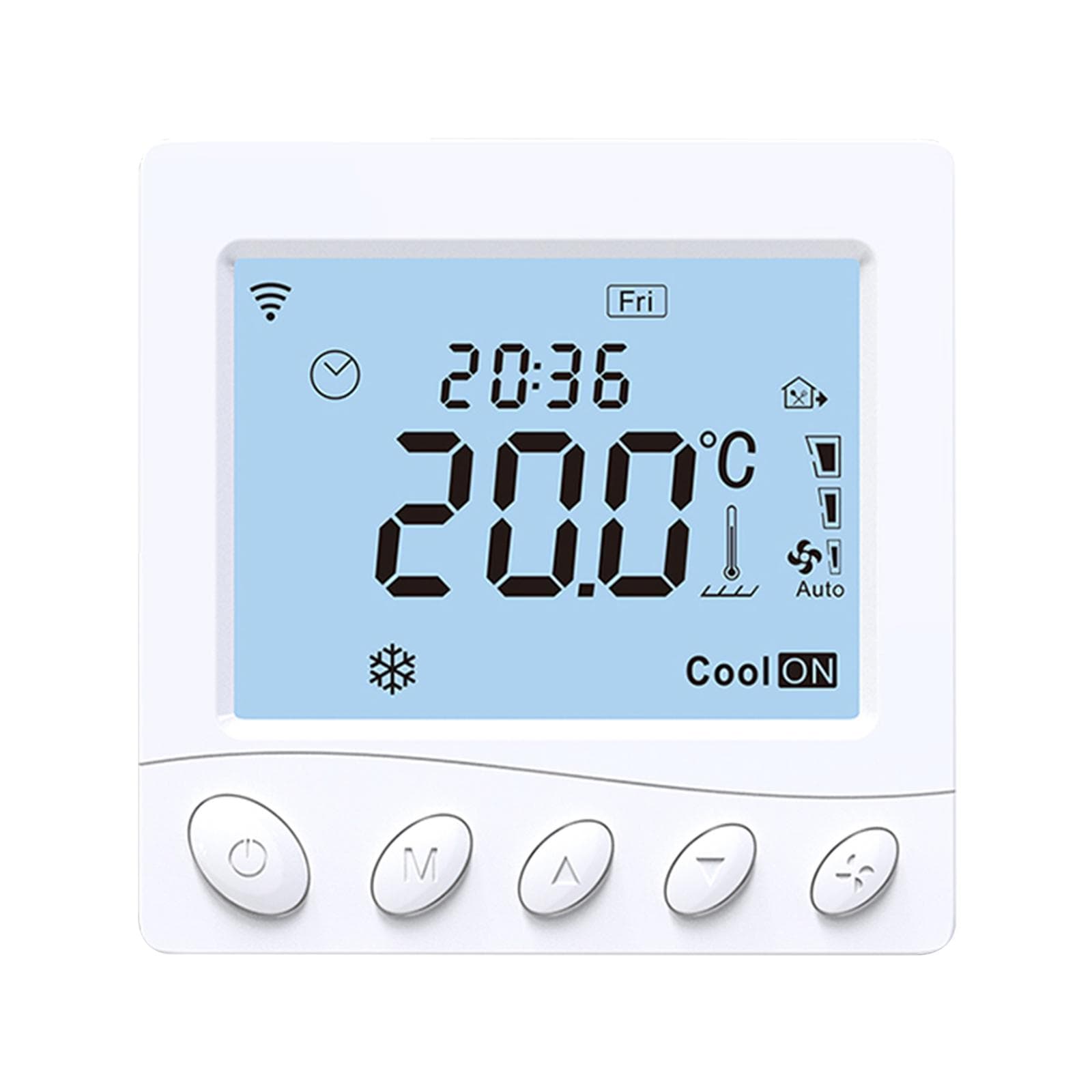 Floor Heating & Fan Coil for 2 Pipe System Thermostat WIFI/485 Modbus Intelligent Thermostat with Type 3