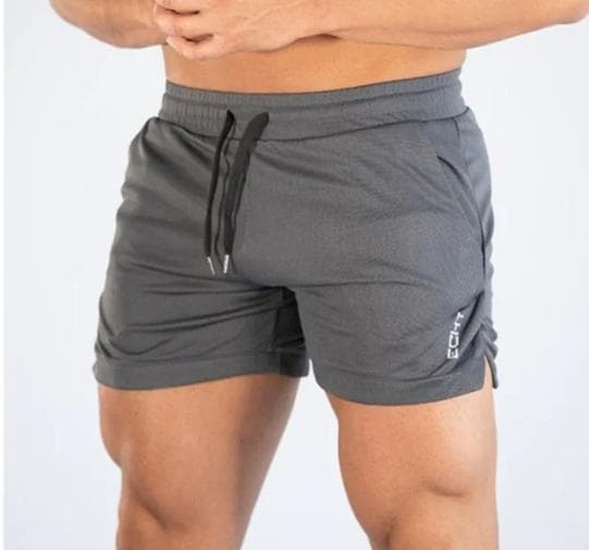 Fitness sports Shorts Man Summer Gyms Workout Male Breathable Mesh shorts Quick Dry Beach Short Pants men Sportswear 3XL grey
