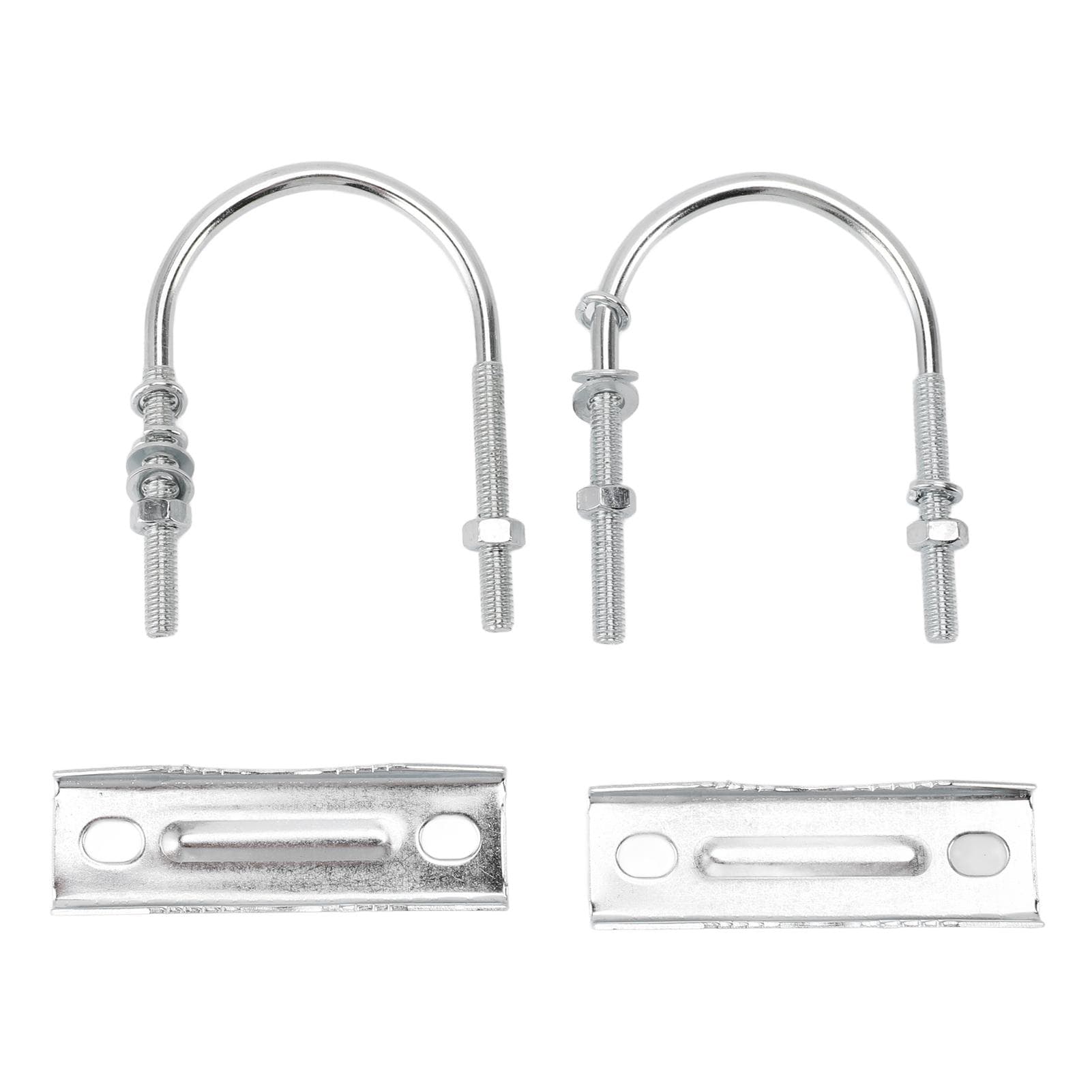 Double Antenna Mast Clamp Kit Iron V Jaw Block with U Bolts Mast to Mast Mount Bracket Kit for