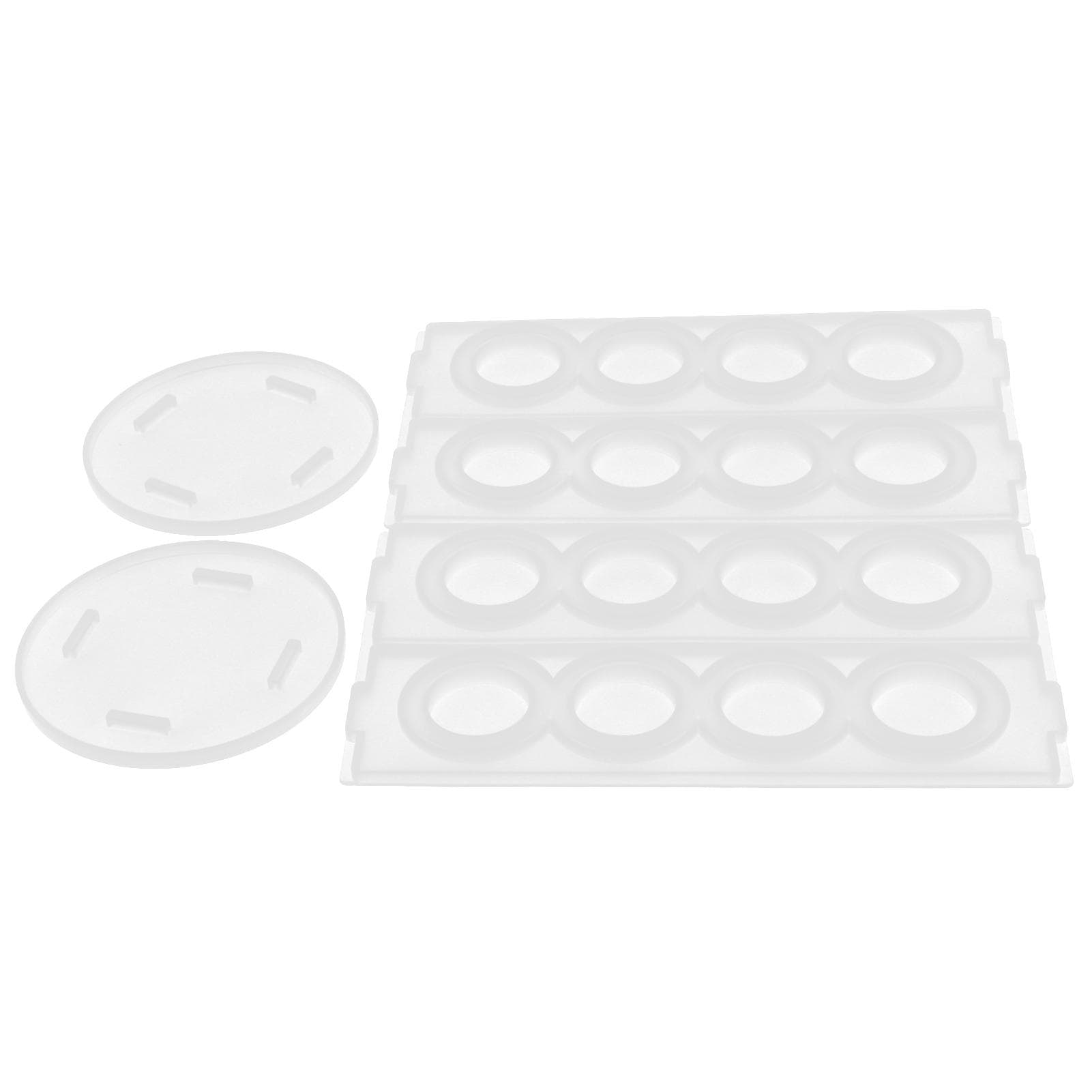 Coffee Rack Silicone Mould DIY Environmentally Friendly 360 degrees Rotating Shelf Mold for Office