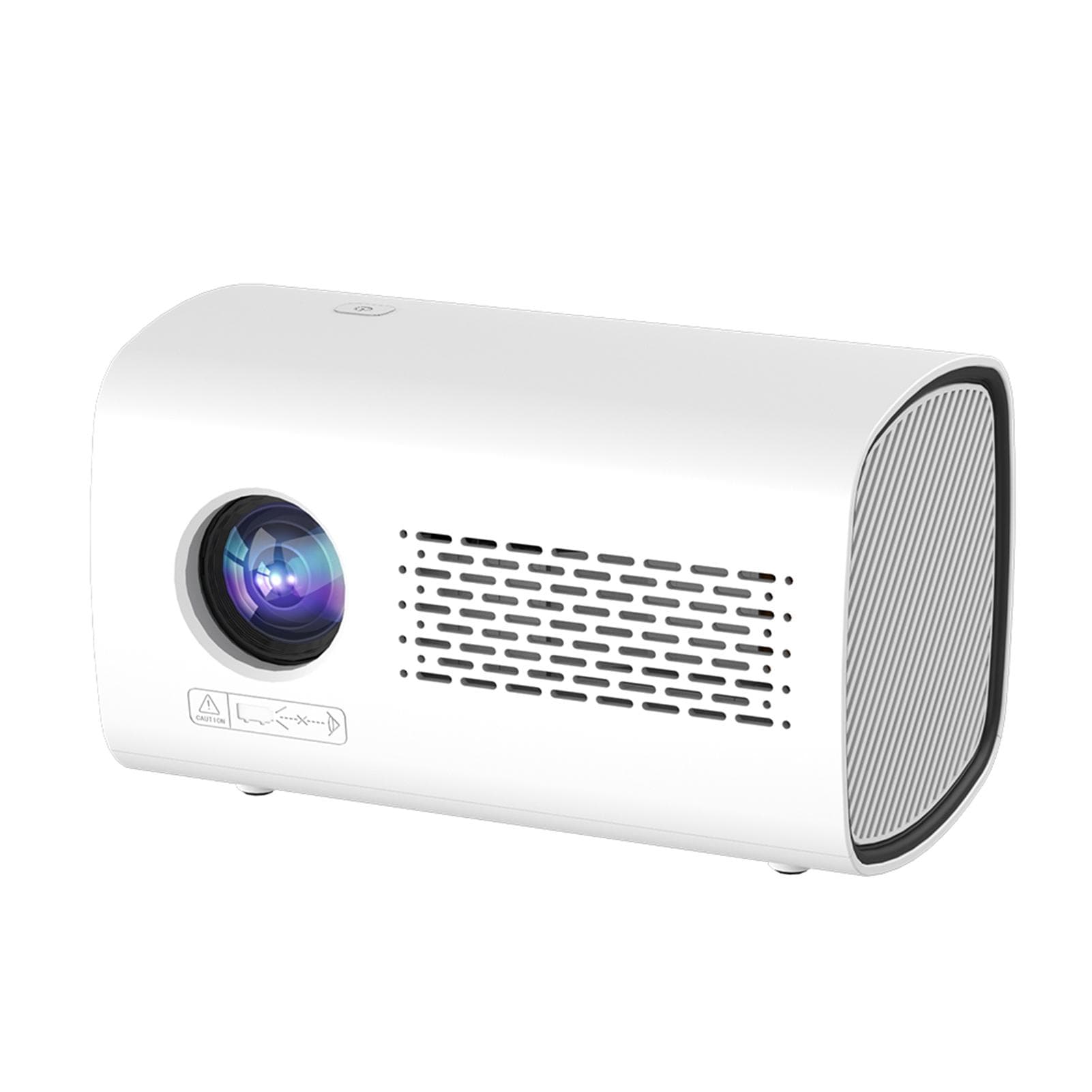 Mini Projector 720P Home Theater with WiFi6 Support 150in Display Same Screen Technique Movie US Plug white