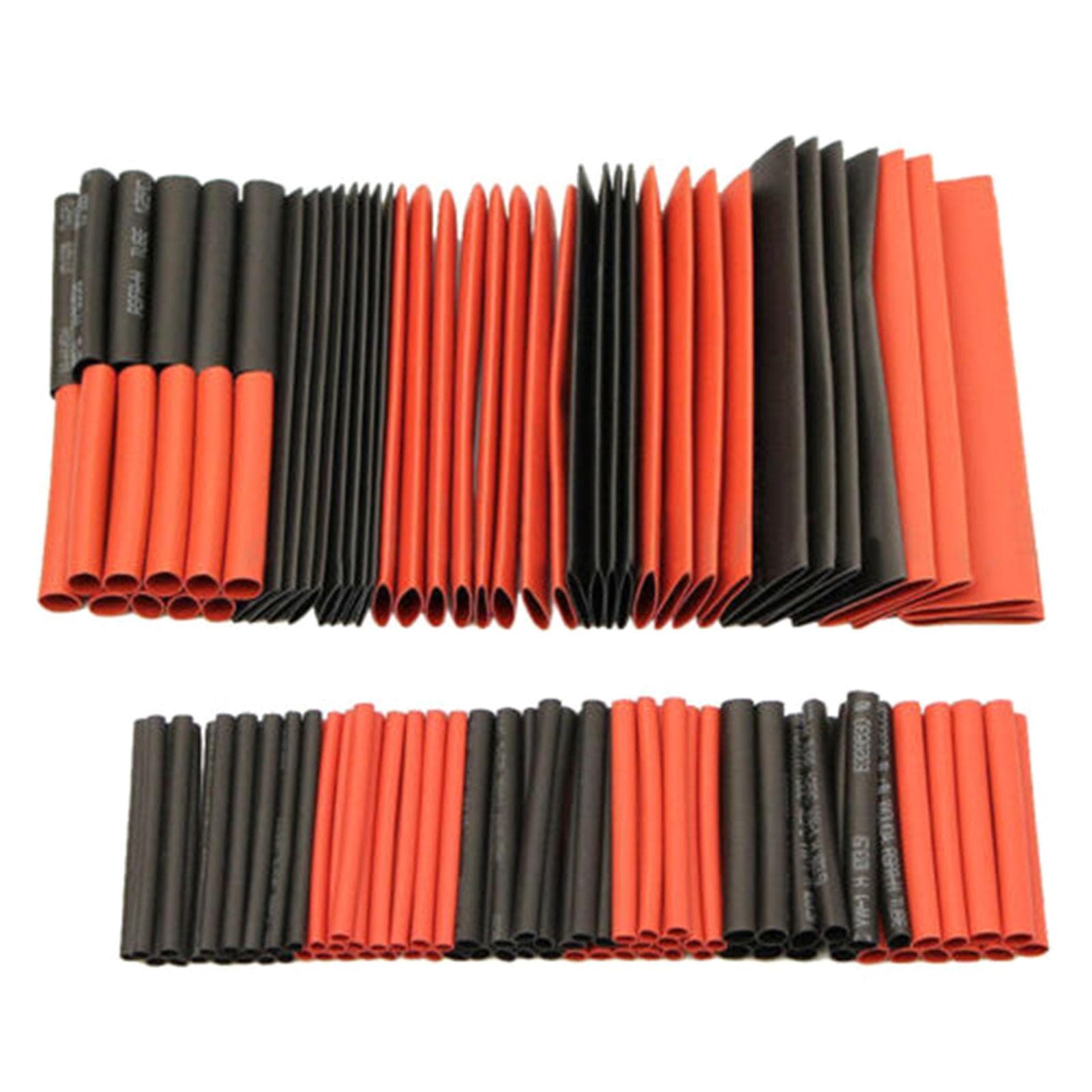 127PCS 2:1 Heat Shrink Tube Sleeving W-rap Wire Cable Assortment Kit Portable multicolour