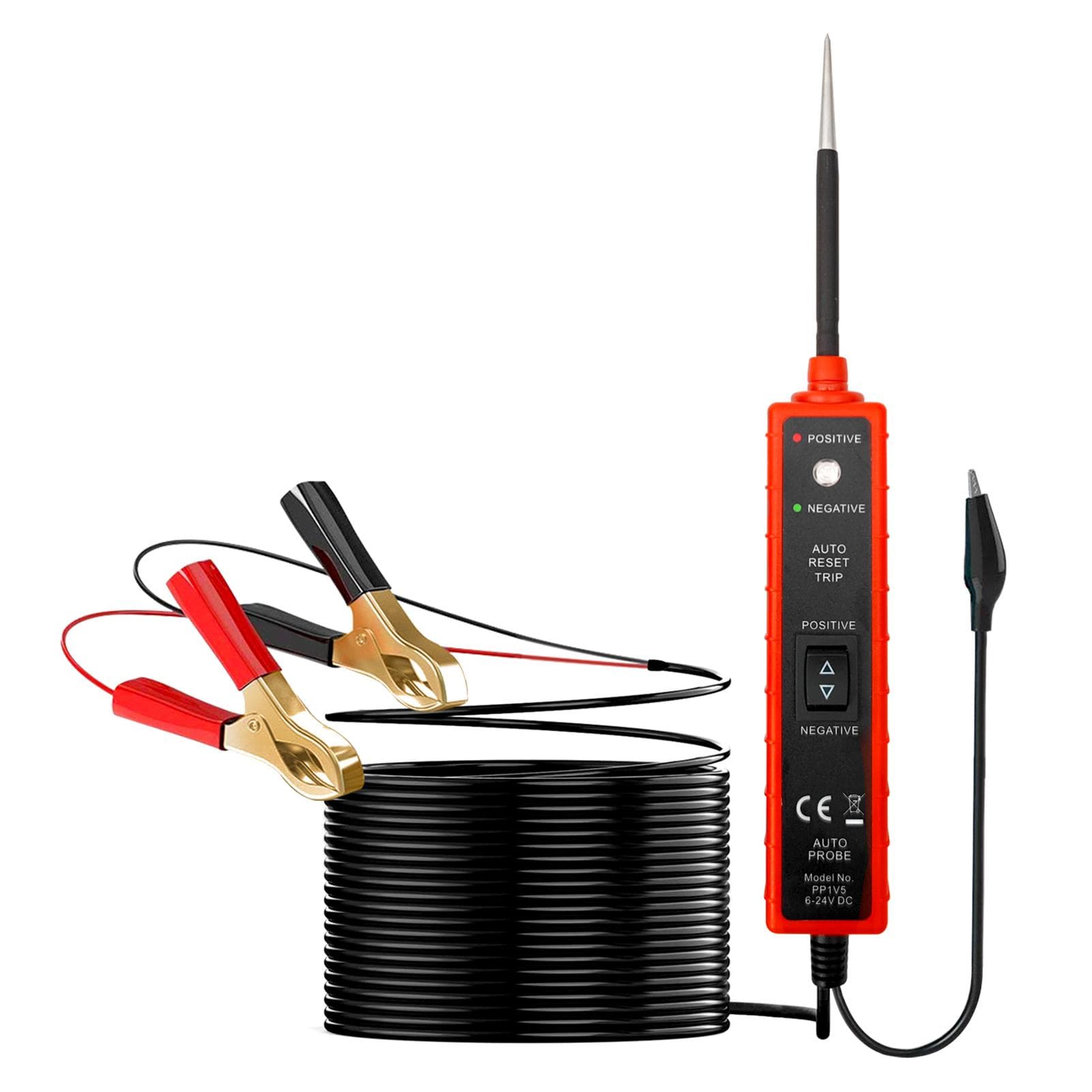 EM285 Automotive Electric Circuit Tester Car Electrical System Tester 624V DC red