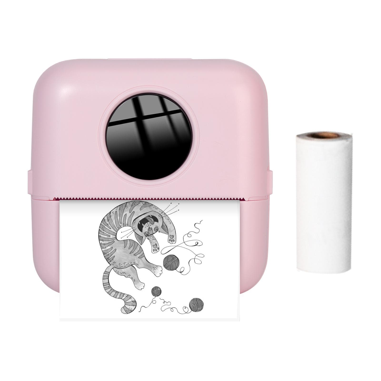 X5 Thermal Photo Printer Pocket Label Maker 200dpi Wireless Receipt Printer for Work Plan Memo pink