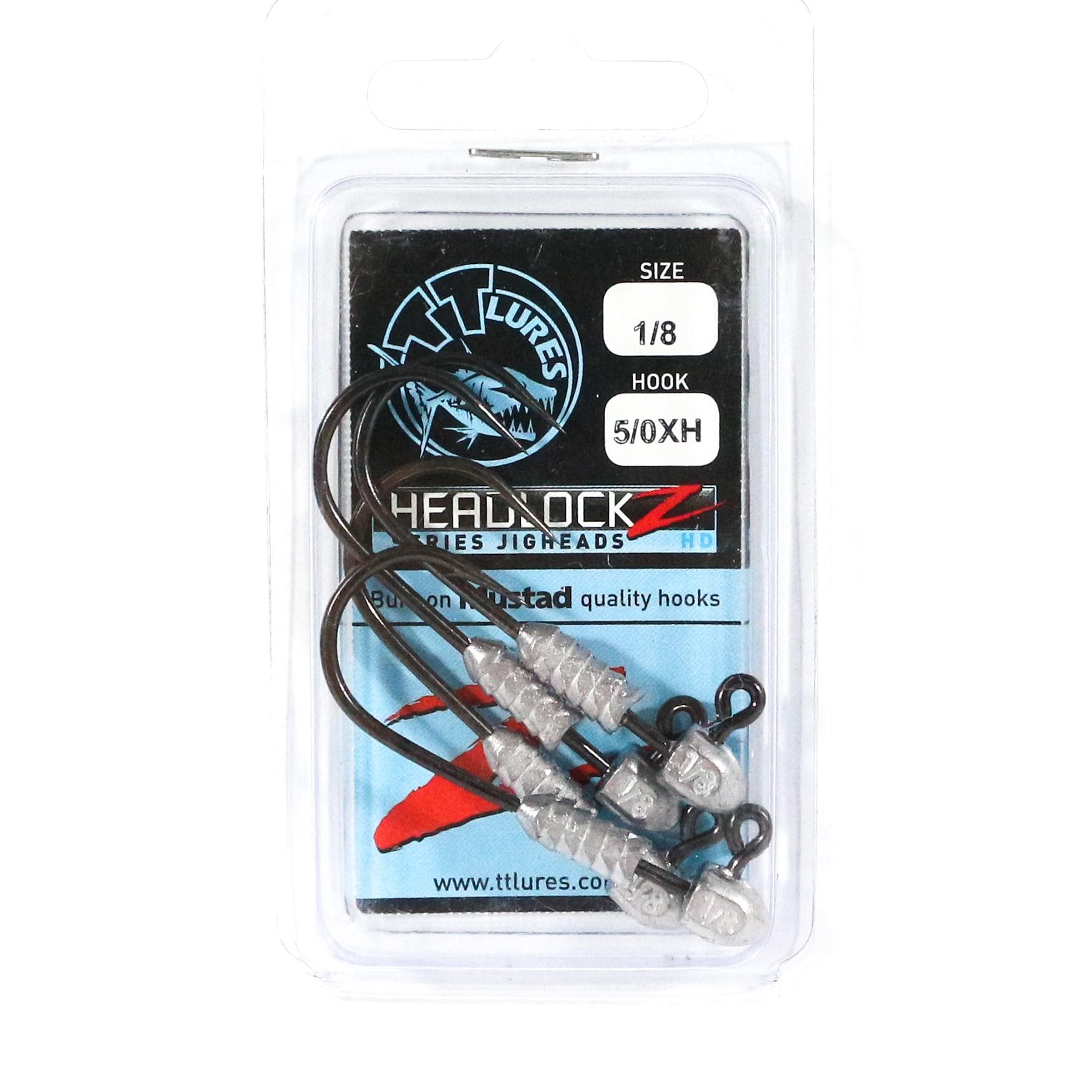 Tackle Tactics TT Headlockz HD Jig Head 1/8 oz 5/0 XH 4/pack (3047)