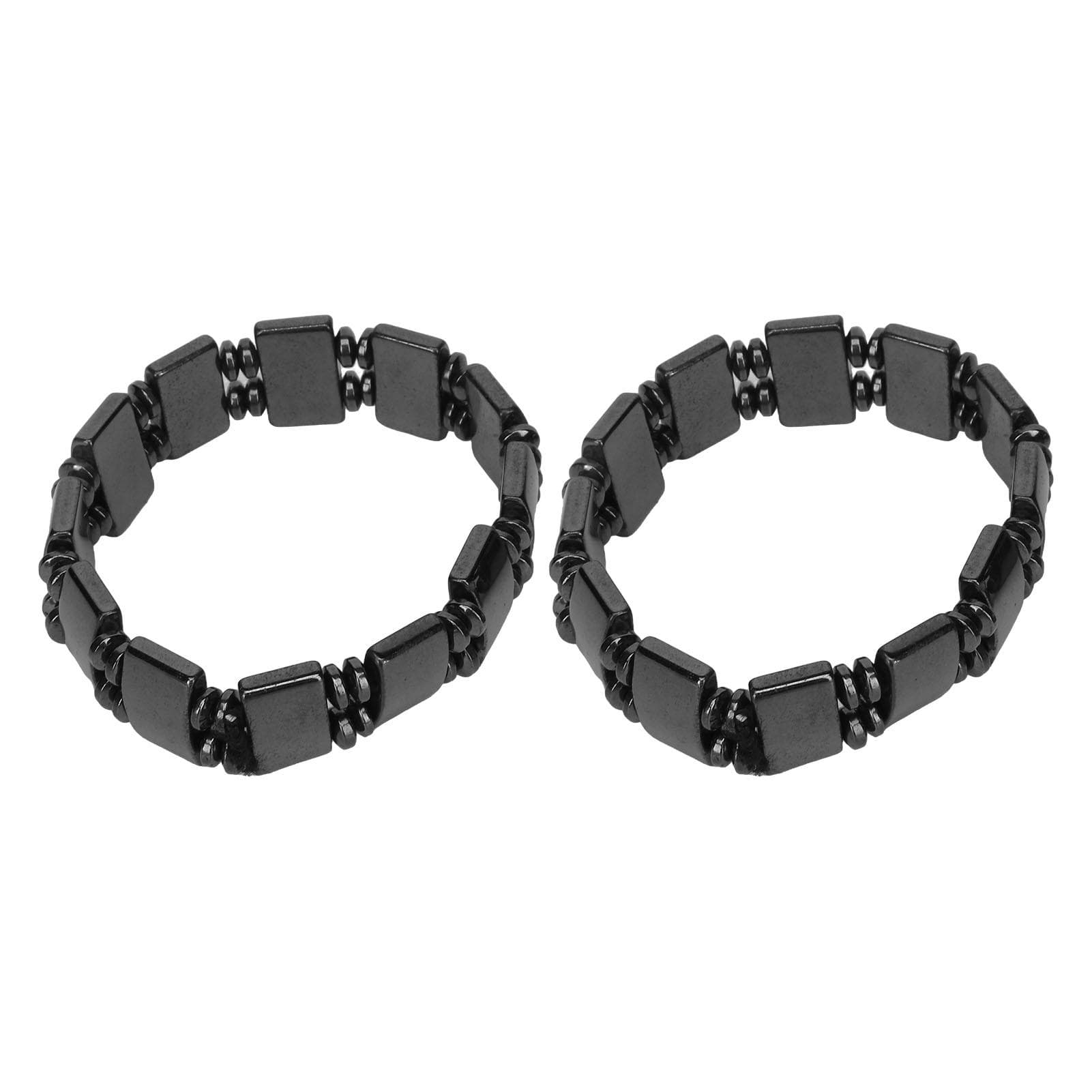 2pcs Men Women Magnetic Bracelet Acupuncture Arthritis Soreness Fatigue Relief Stone Magnet
