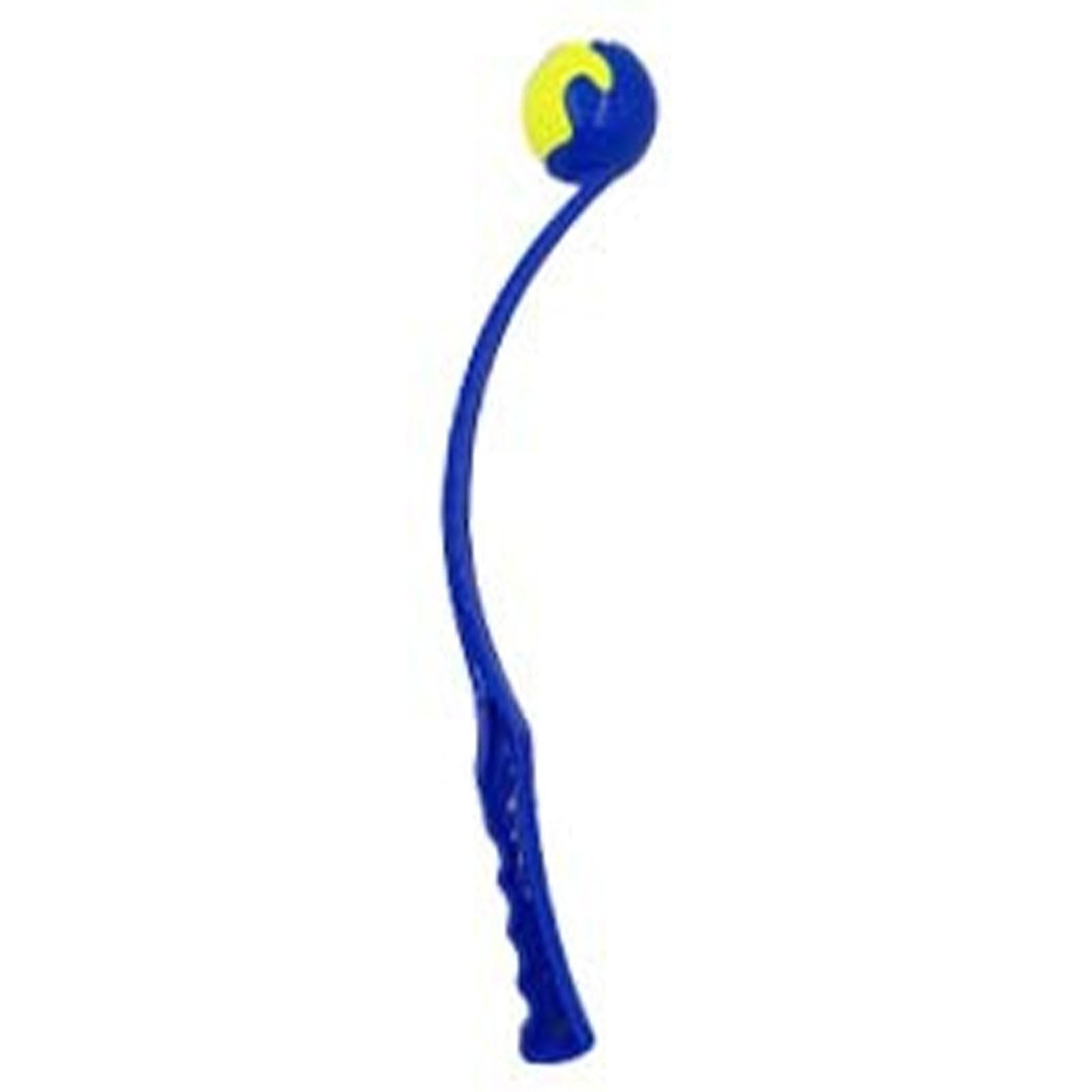 Hand Dog Ball Launcher with Ball Ergonomic Handle Interactive Dog Tennis Ball Thrower for Outdoor blue