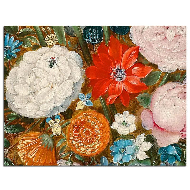 Flowers 5D DIY Diamond Painting Flowers Full Round Diamond Embroidery Cross Stitch 20X30CM