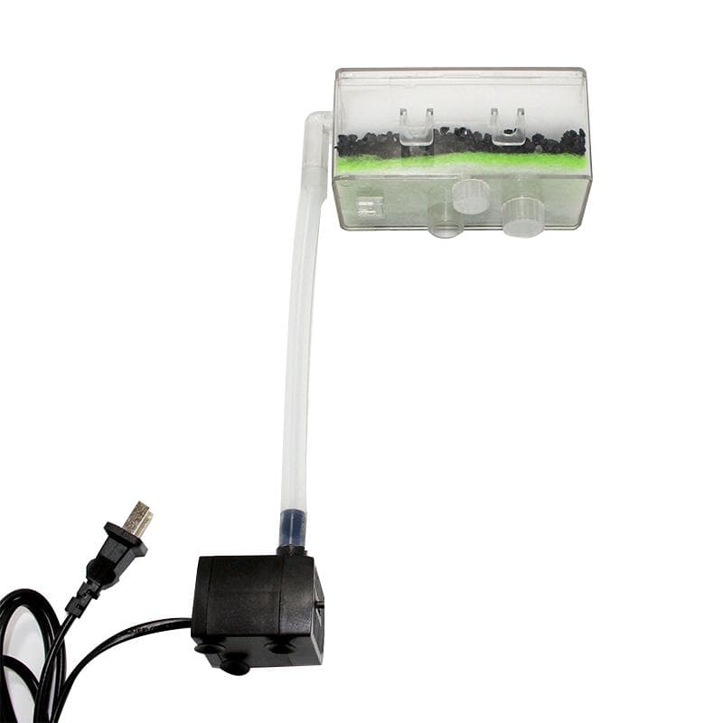 Fish Tank Filter Box Small Low Water Suction Hanging Aquarium Purifier for Fish Tank Accessories