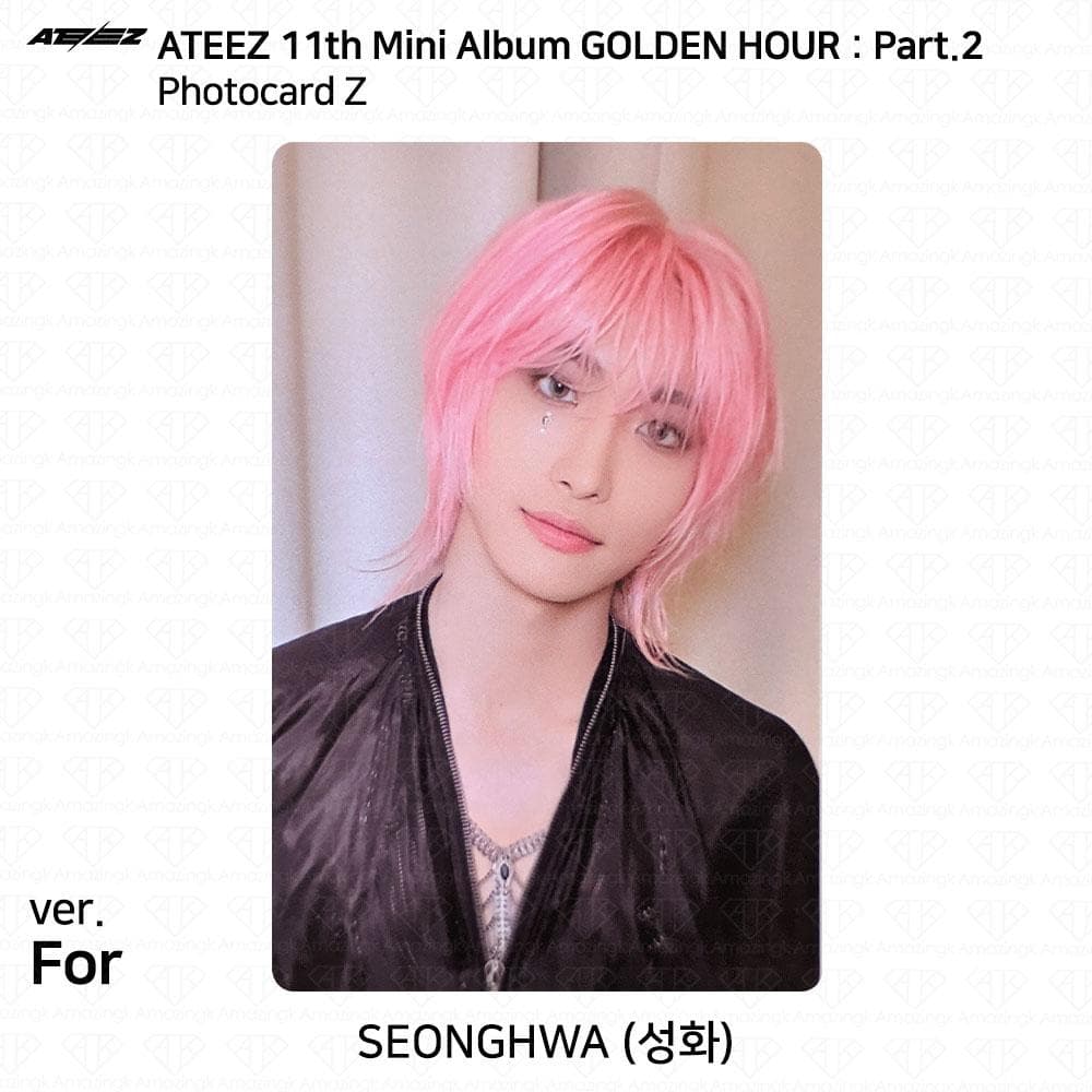 ATEEZ The 11th Mini Album Golden Hour Pt.2 To Diary For Ver Photocard Postcard Seonghwa - For (Z)