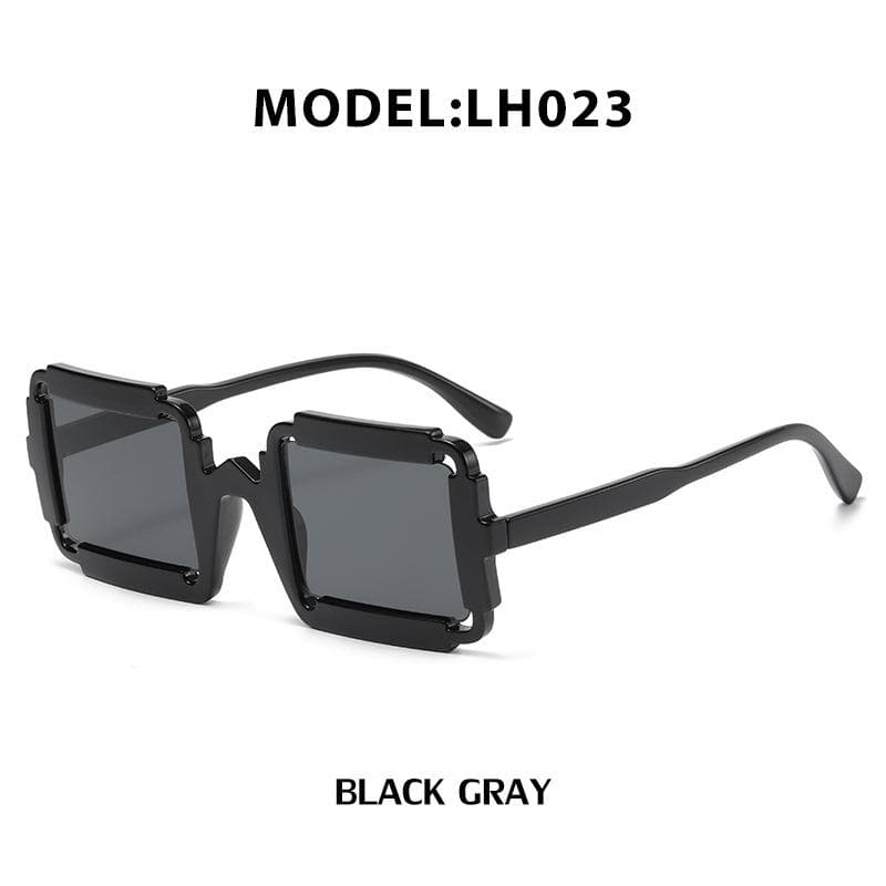1PC Punk Style Square Sunglasses Fashion Personality Street Photography Ins Internet Celebrity Sunglasses