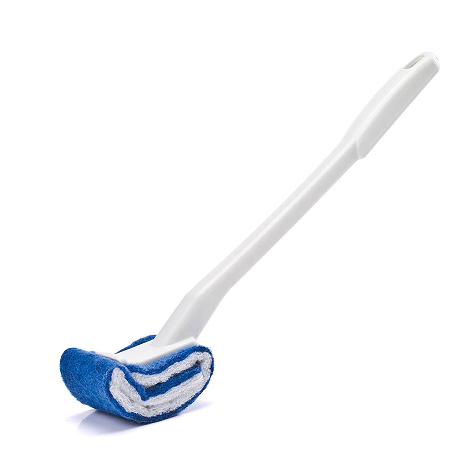 Toilet Brush Scratch Resistant Soft Bristle Curved Toilet Bowl Brush Deep Cleaning Under Rim Toilet