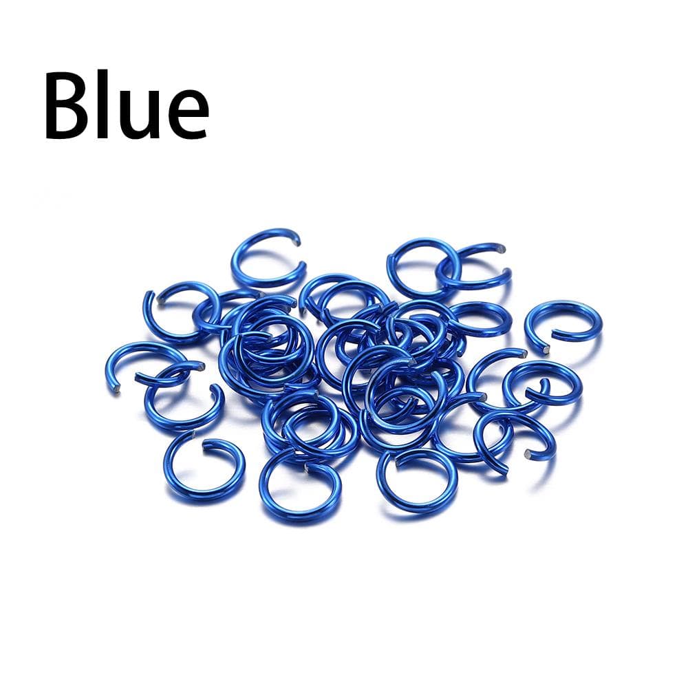 300pcs/lot 6 8 10 mm Aluminum Soft Open Jump Ring Split Rings Connectors For DIY Jewelry Making Findings Supplies Accessories 8.5mm