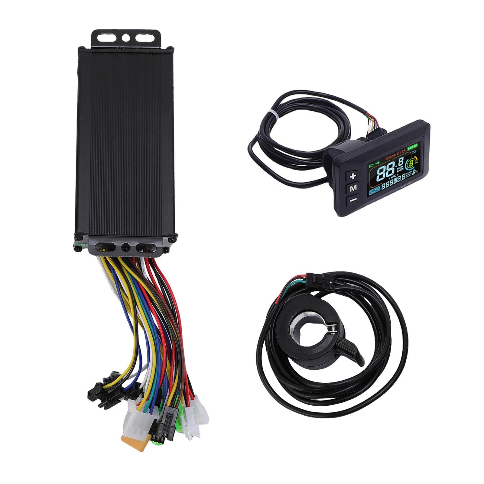 Electric Scooter Controller 22A Sine Wave 3 Mode Controller with GD02 LCD Color Display Panel 130X
