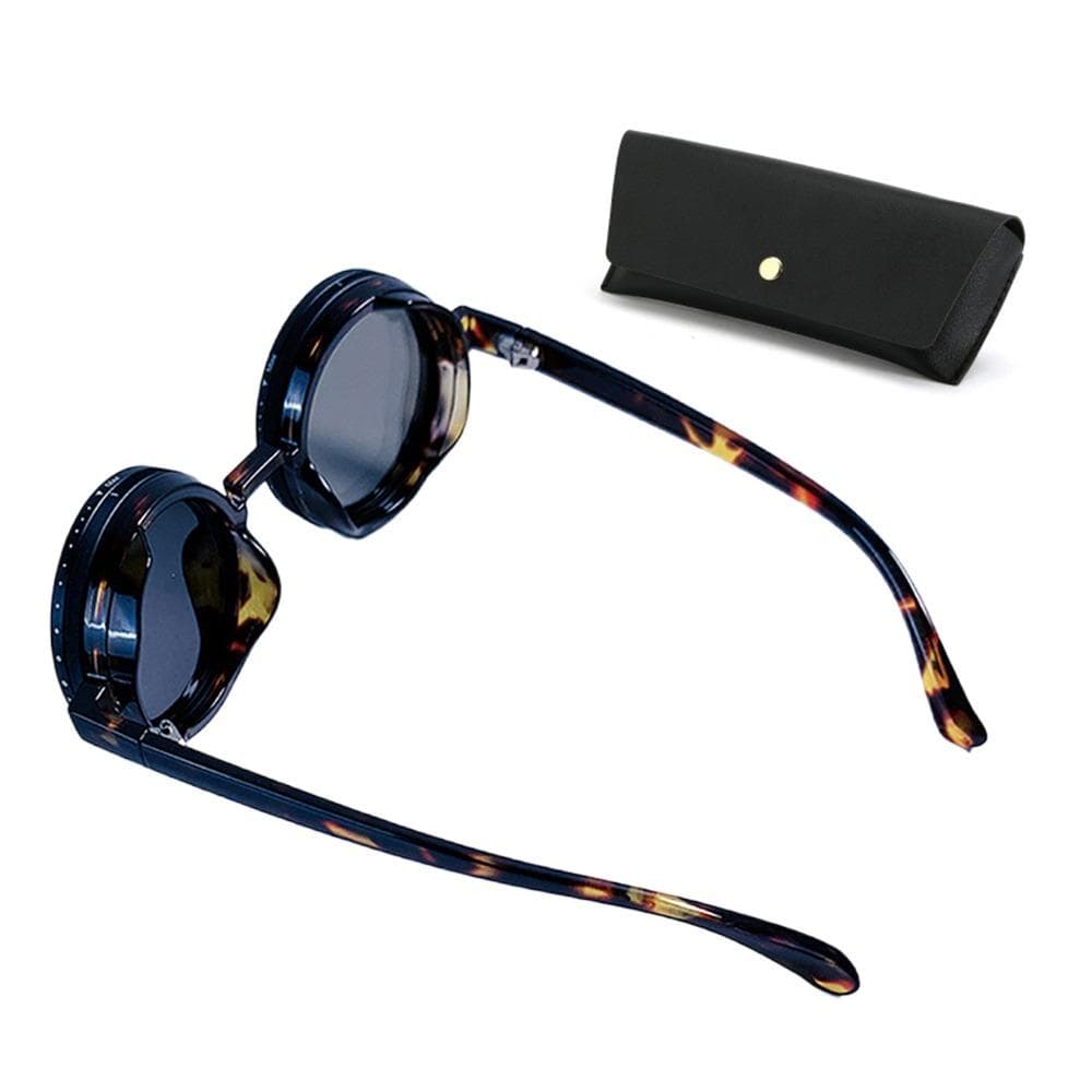 ND2-400 Adjustable Dimming Sunglasses UV400 Fishing Glasses 9 Level Dimmer with Case for Driving Eyewear