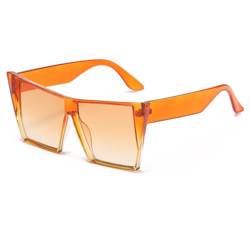 New Oversized Square Sunglasses Women Jelly Color Gradient Lens UV400 Sun Glasses Fashion Eyewear Oculos De Sol