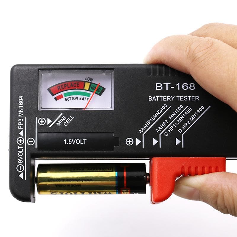 BT-168 AA/AAA/C/D/9V/1.5V batteries Universal Button Cell Battery Colour Coded Meter Indicate Volt Tester Checker BT168 Power BT-168