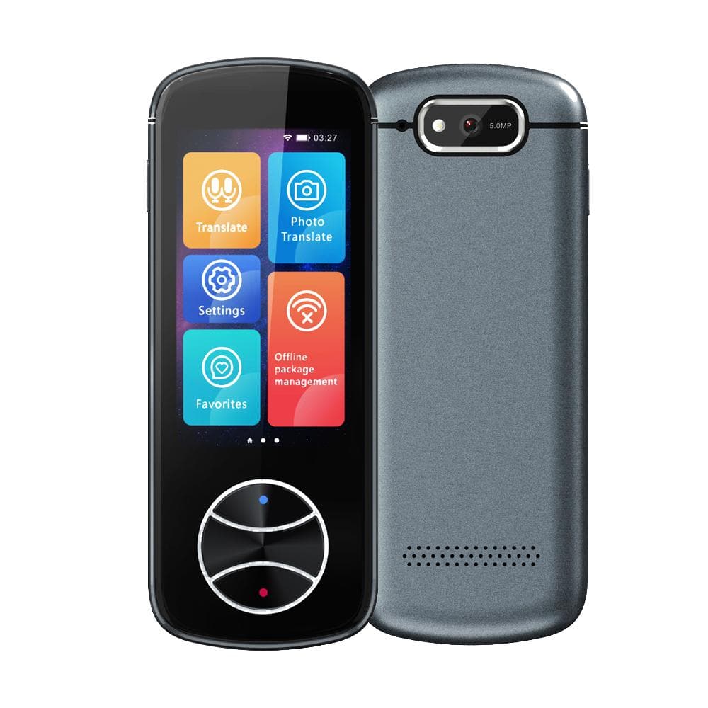 V10 Smart Translator Support Online/Offline/Photo Translation 3 inch Touch Screen Aluminum Alloy grey