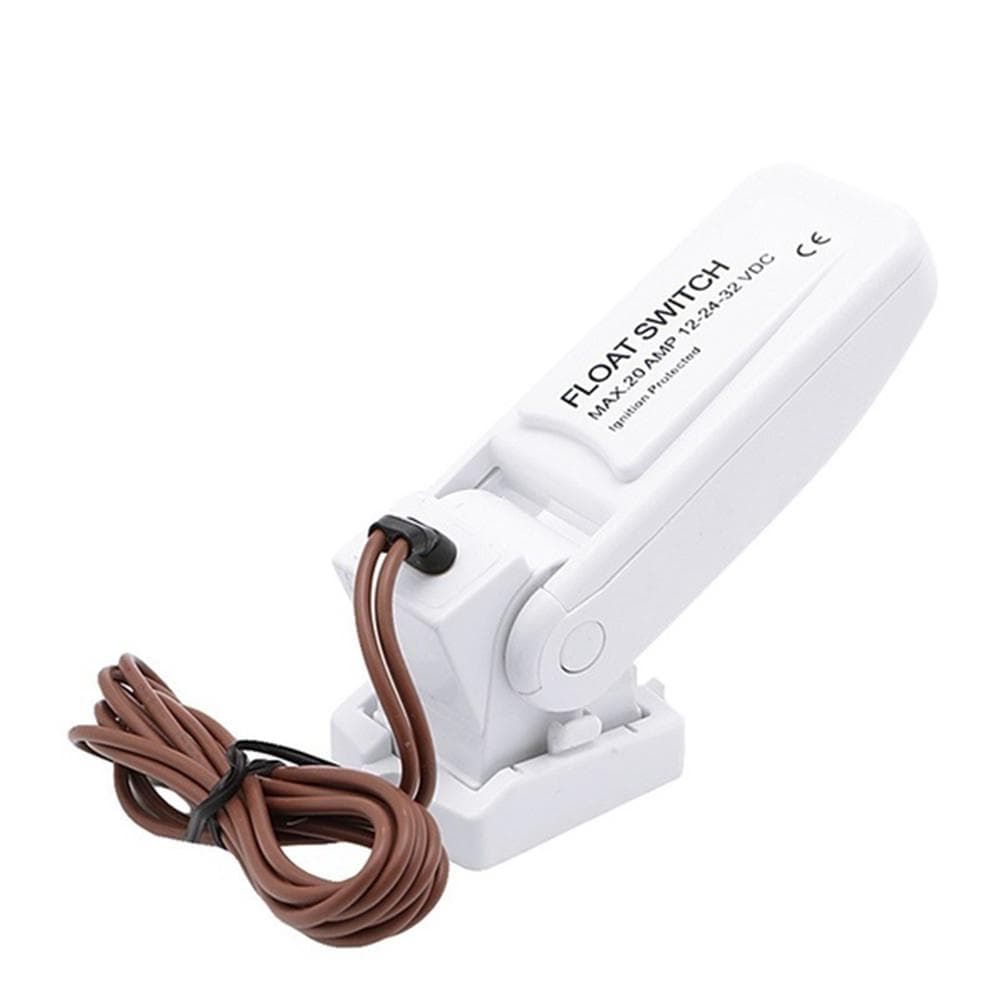 12V 1100GPH Automatic Boat Bilge Pump Float Switch Bilge Switches Flow Sensor for Electric Water white