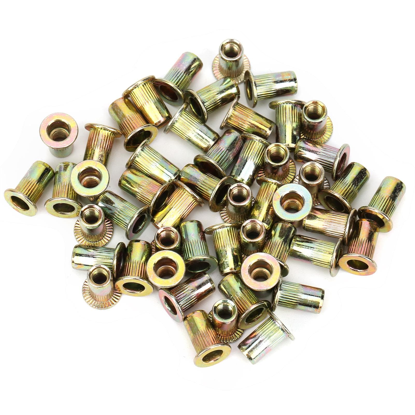150pcs M4 Color Zinc Plating Rivet Nuts Quick Riveting Automobiles Hardware Accessories
