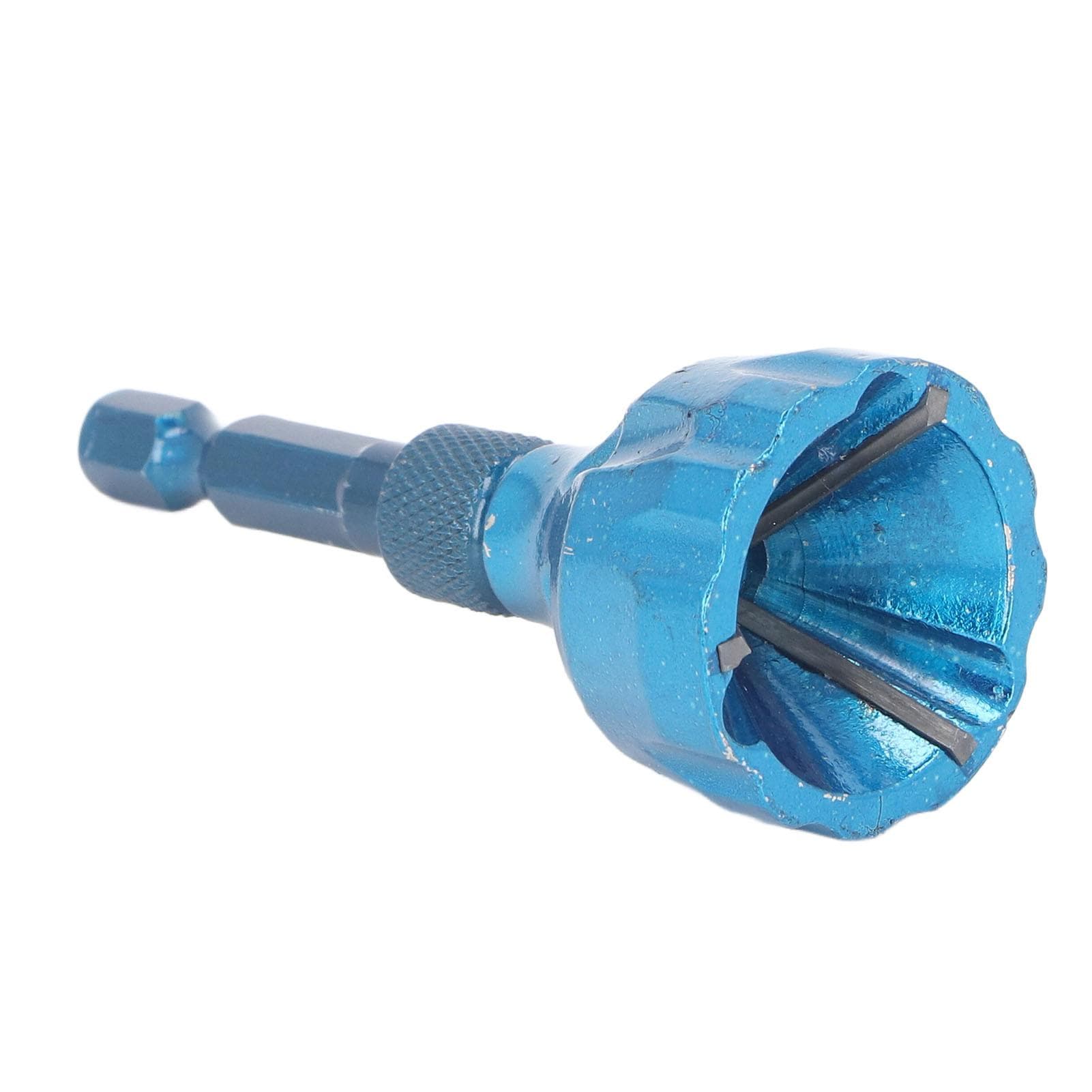 3 Flute Deburring Chamfer with Carbide Blades Burr Removal External Chamfering Tool for Metal Glass