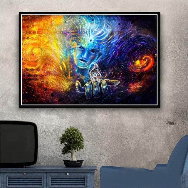 Alex Grey Psychedelic Trippy Tree Life PicturesWall Art Canvas Prints Painting Bedroom Abstract Poster Modern Home Decoration 40X50cm Unframed
