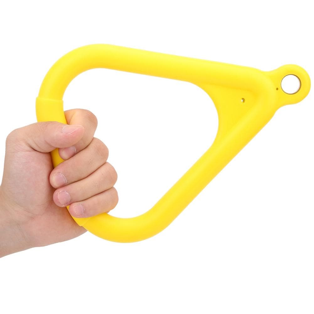 Plastic Yellow Kids Children Flying Gym Rings Pull Up Ring for Sports Game Outdoor Indoor Fitness