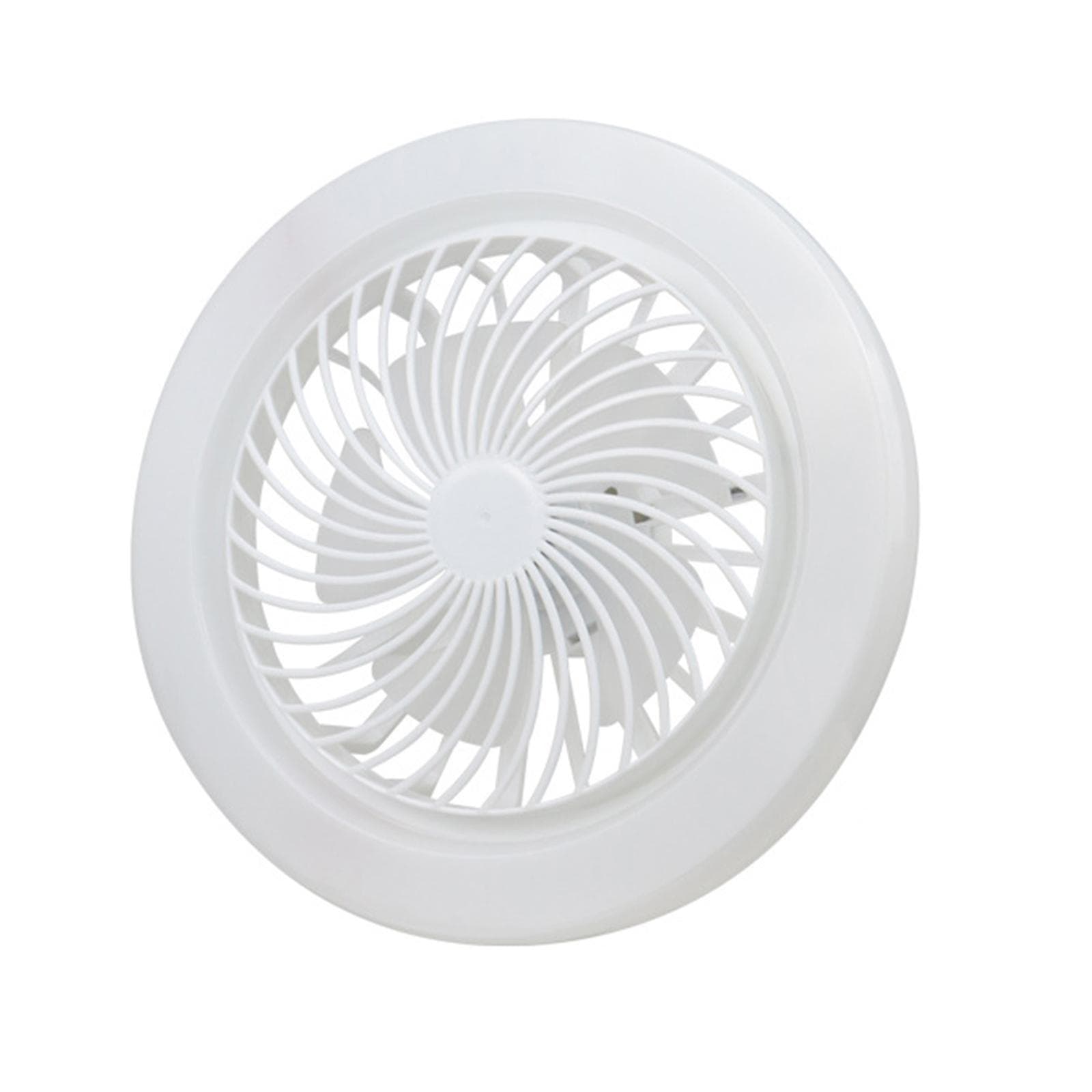 E27 Small Fan Lamp Silent Electric Fan Ceiling Light Study Room Dining Room Lighting Fixture White White Light white