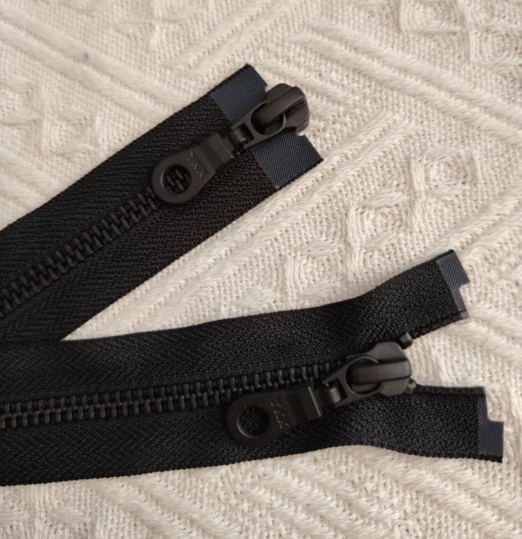 YKK No. 5 Metal Double-Open Zipper for Jackets and Sweaters