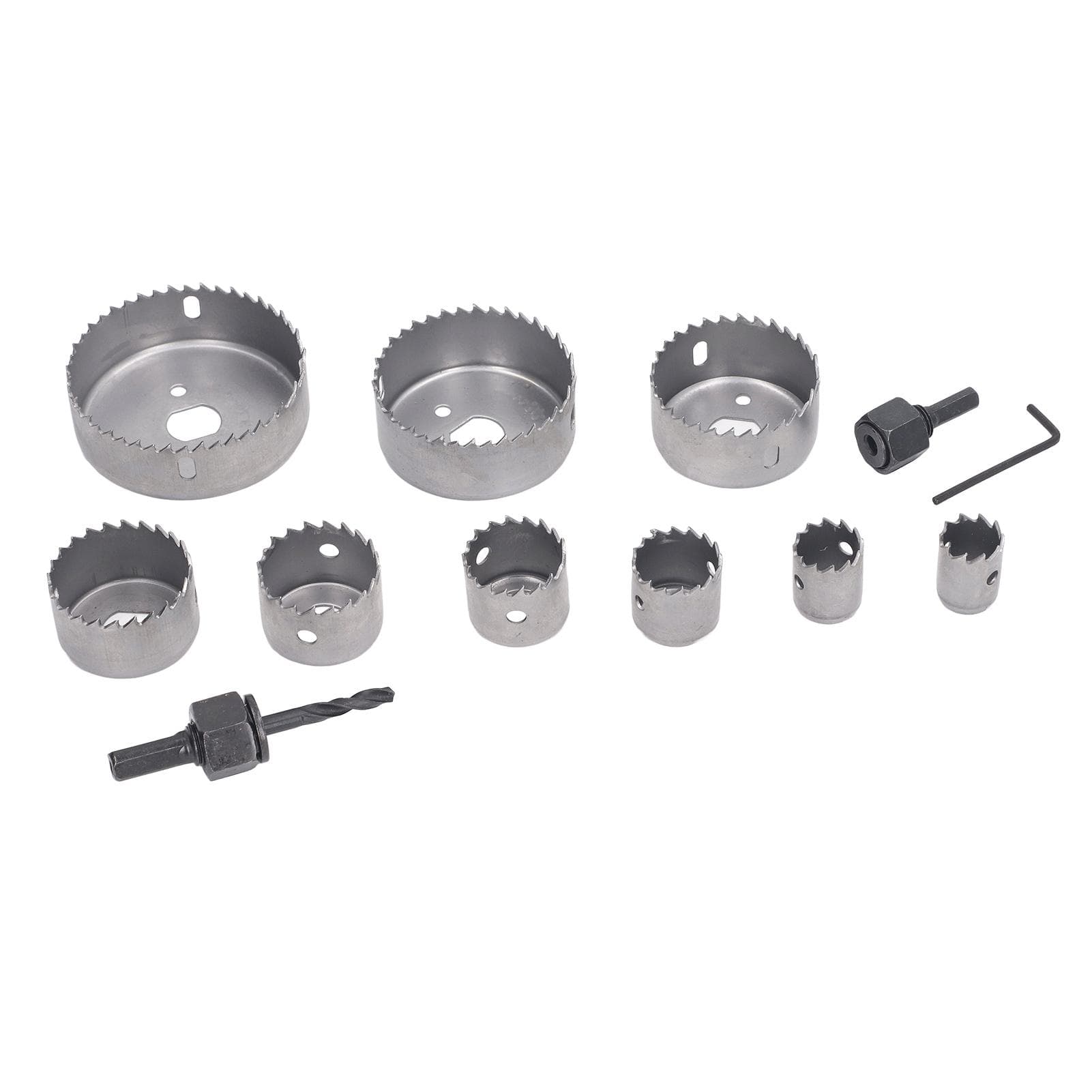 12Pcs Hole Saw Kit Bi Metal Drill Bit Set Heavy Duty Woodworking Hole Cutter with Carrying Case for