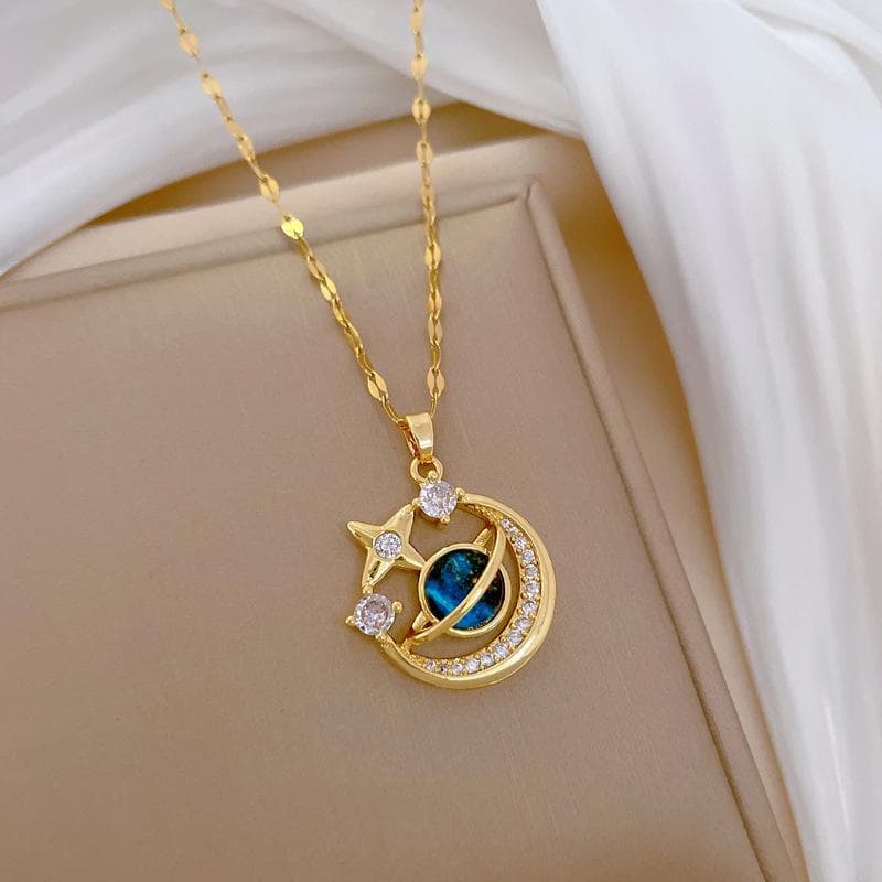 Starry Sky Luxury Diamond Necklace - Versatile Elegant Clavicle Chain for Women