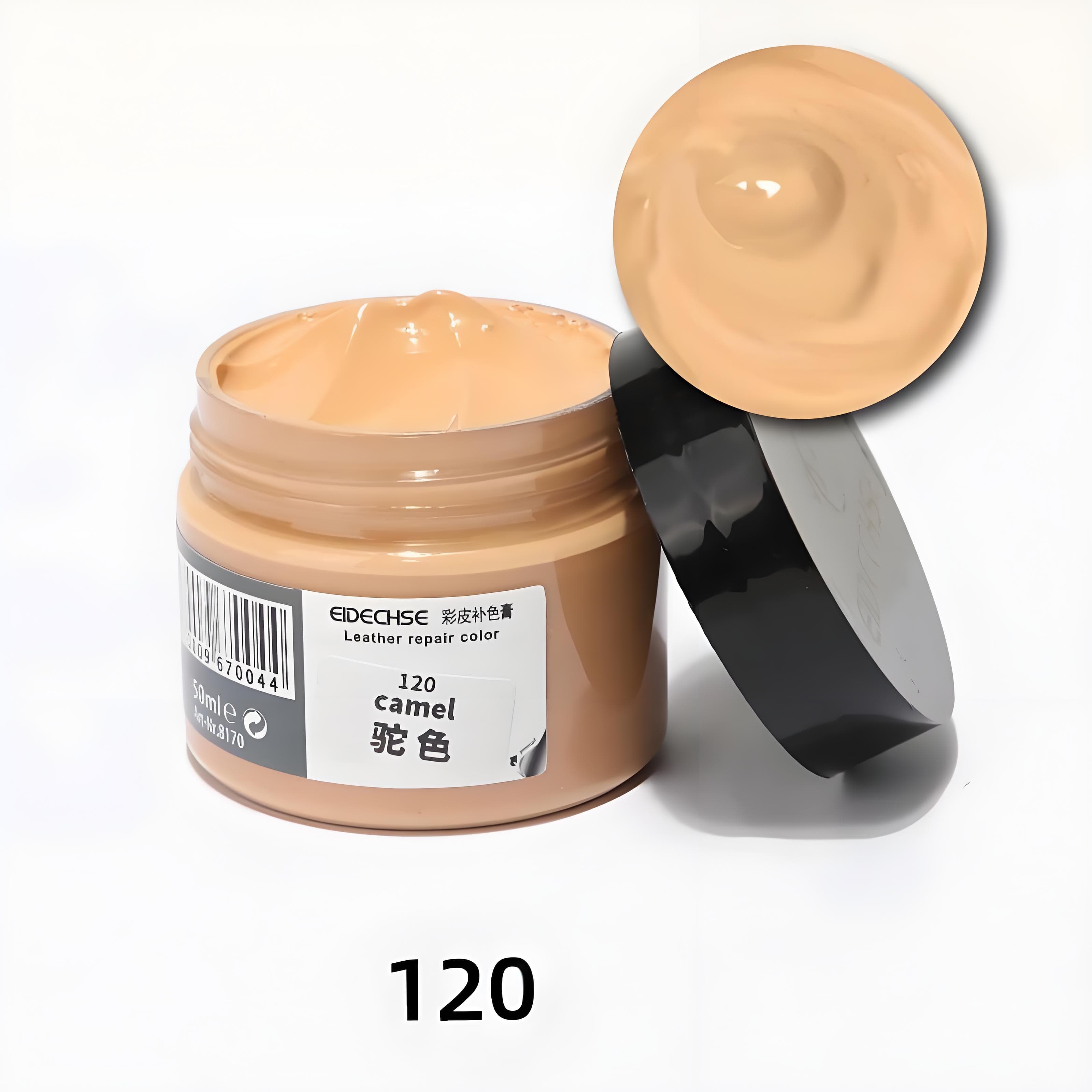 50ml Leather Repair Cream Filler Compound Leather Restoration For Shoe CarSeat Sofa Coats Holes Scratch Crack Restore Repair Color camel