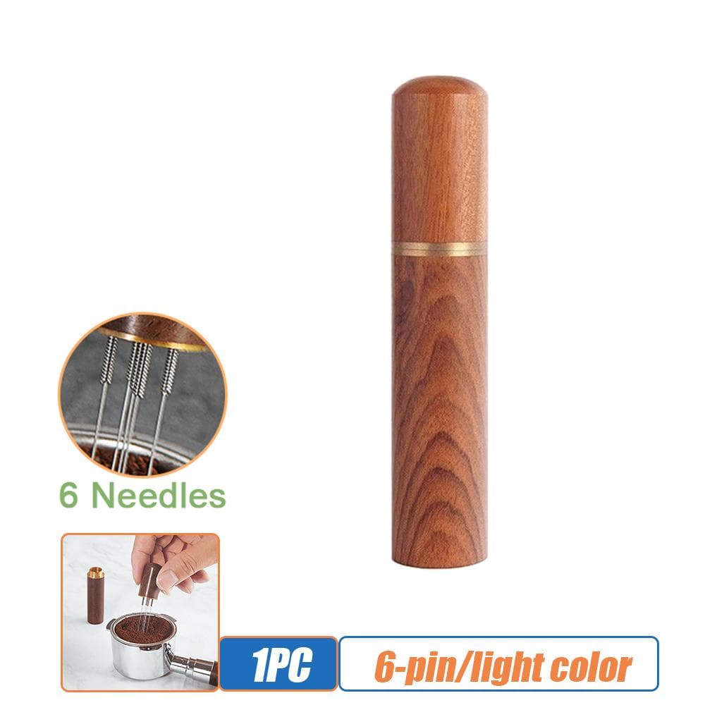 Coffee Tamper Stainless Steel 5/6 Needles Espresso Powder Stirrer Distributor Leveler Tools Cafe Stirring Barista Accessories 6-pin
