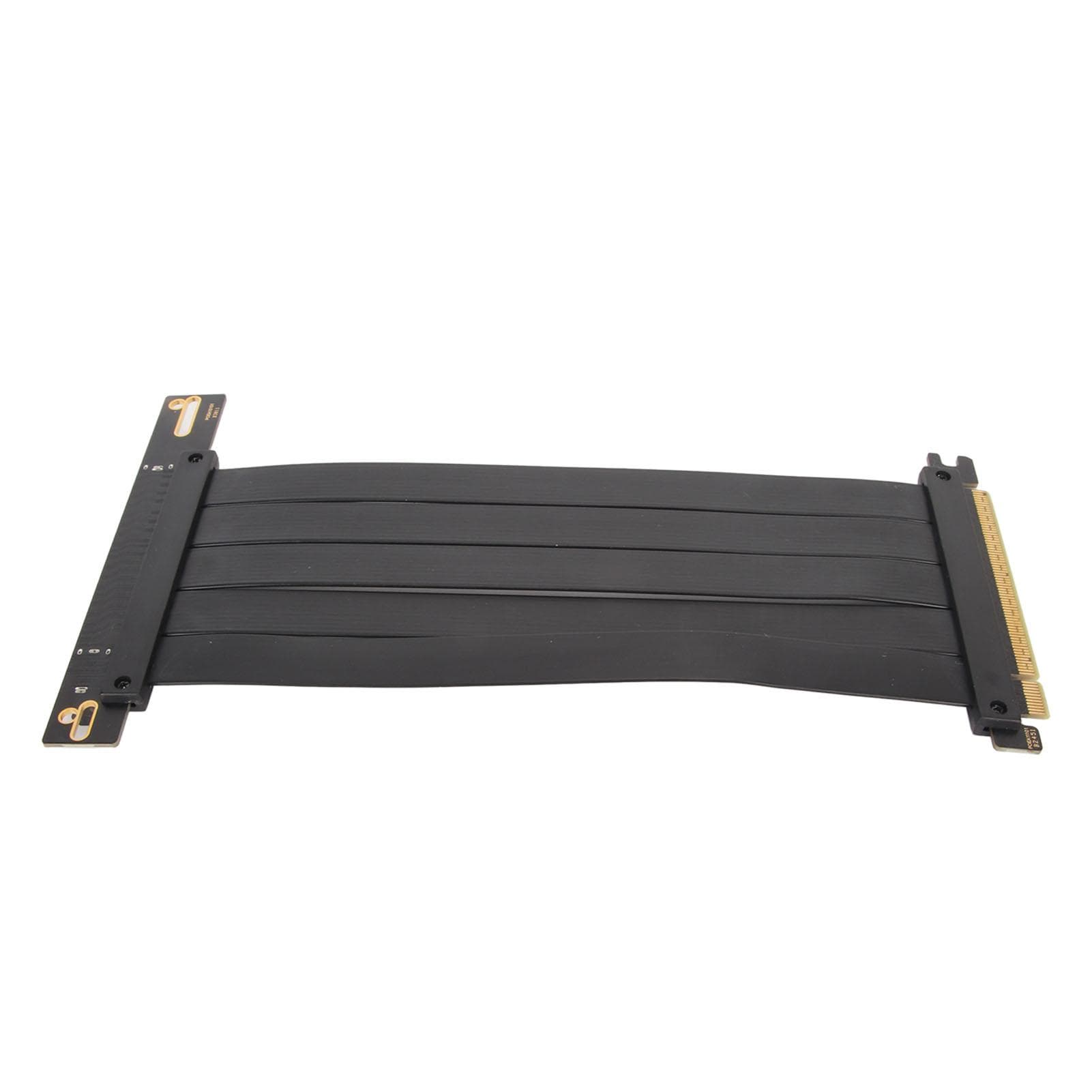 PCIE 4.0 X16 Riser Cable High Speed Flexible Extender Card Extension Port 90 Degree GPU Extension 30cm / 11.81in black