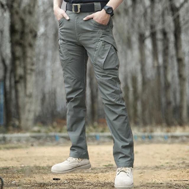 Men Military Tactical Pants Waterproof Cargo Pants Men Breathable SWAT Army Solid Color Combat Long Trousers Work Joggers S-5XL XXXXL green