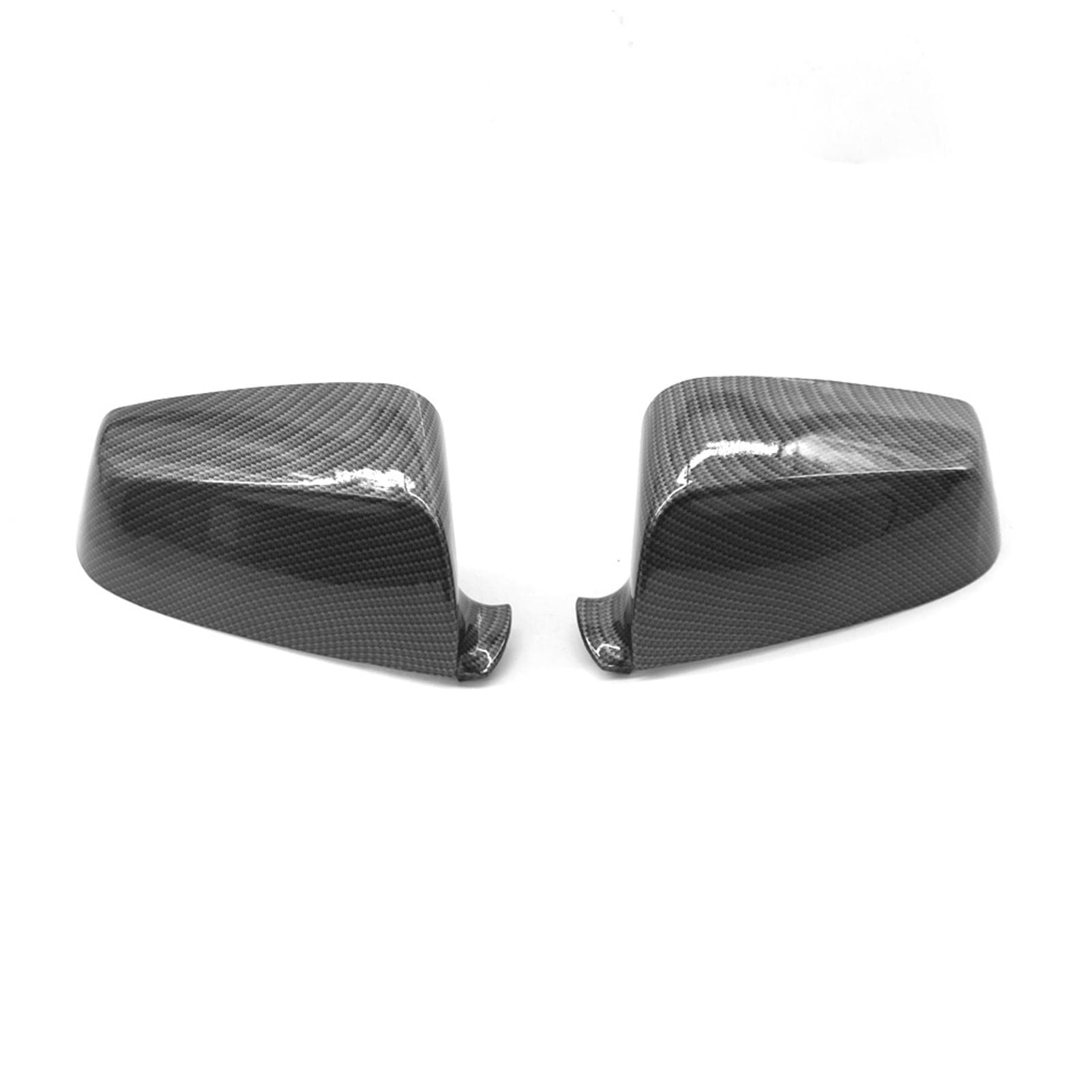 Door Rearview Mirror Cover Cap Replacement for BMW 5 Series E60 E61 E63 E64 2008-2013 OEM black