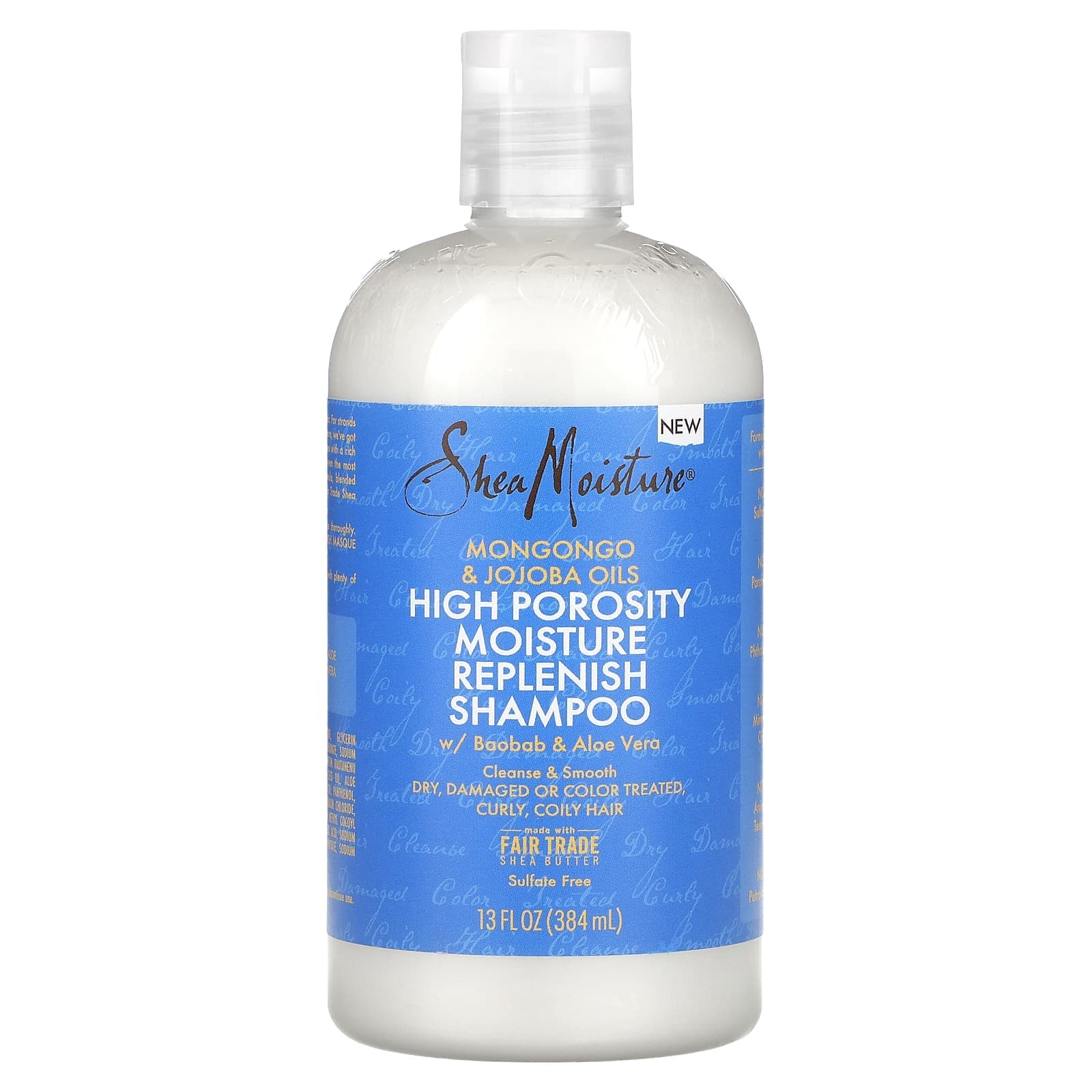 SheaMoisture, High Porous Moisture Replenish Shampoo, Mongongo & Jojoba Oil, 13 fl oz (384 ml)